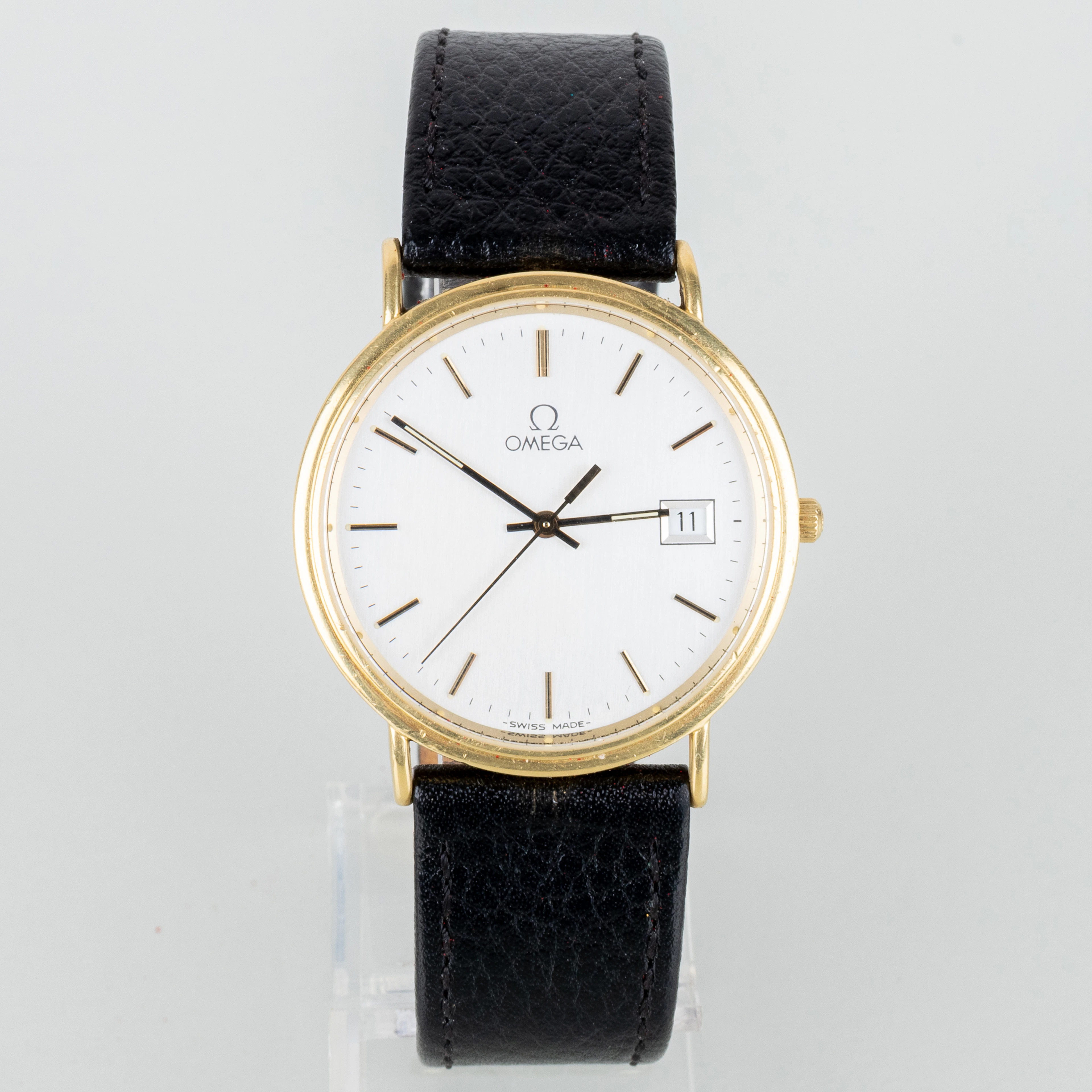 OMEGA, reloj de pulsera masculino, oro 18 quilates, segunda mitad del siglo XX