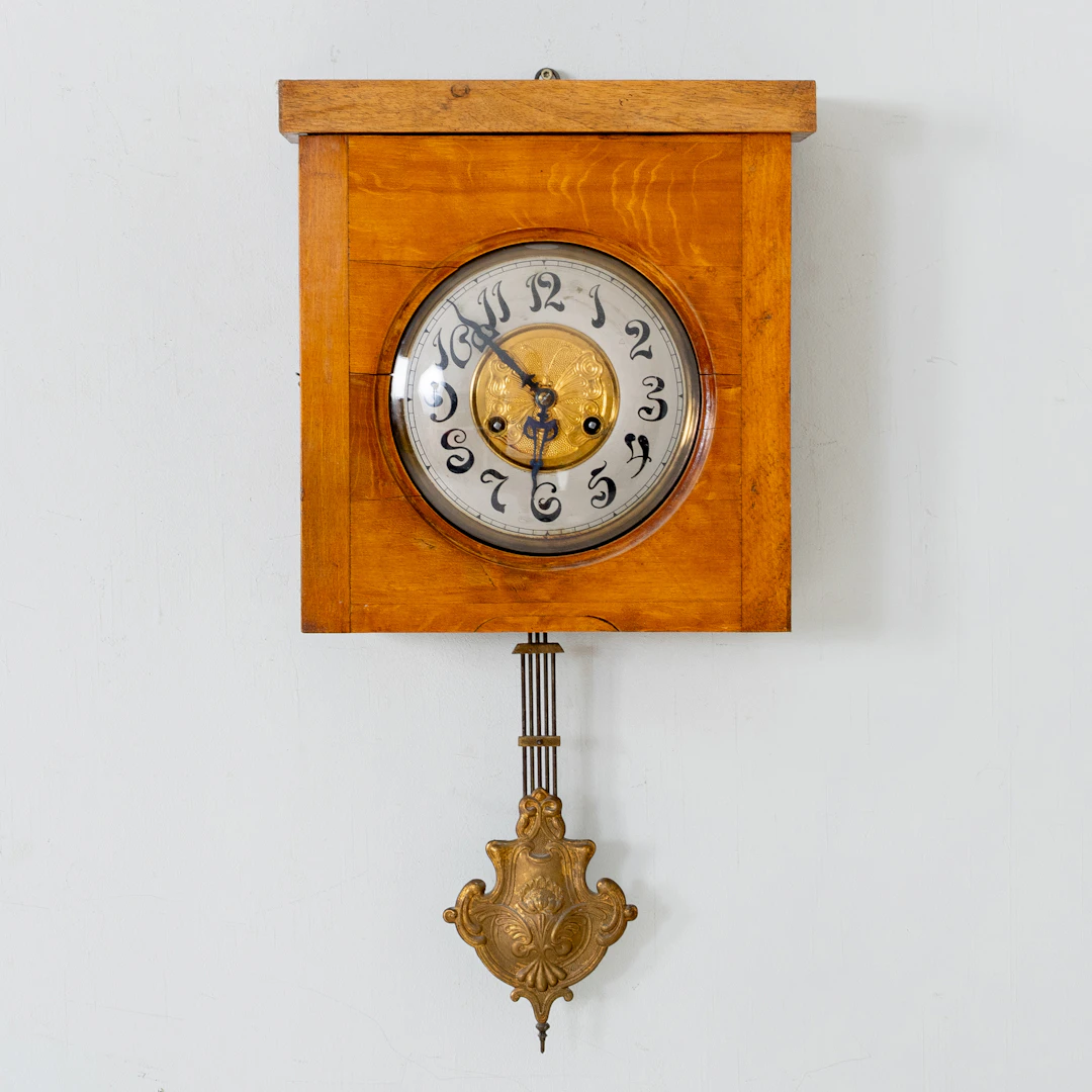 RELOJ DE PARED, ROBLE, principios del siglo XX