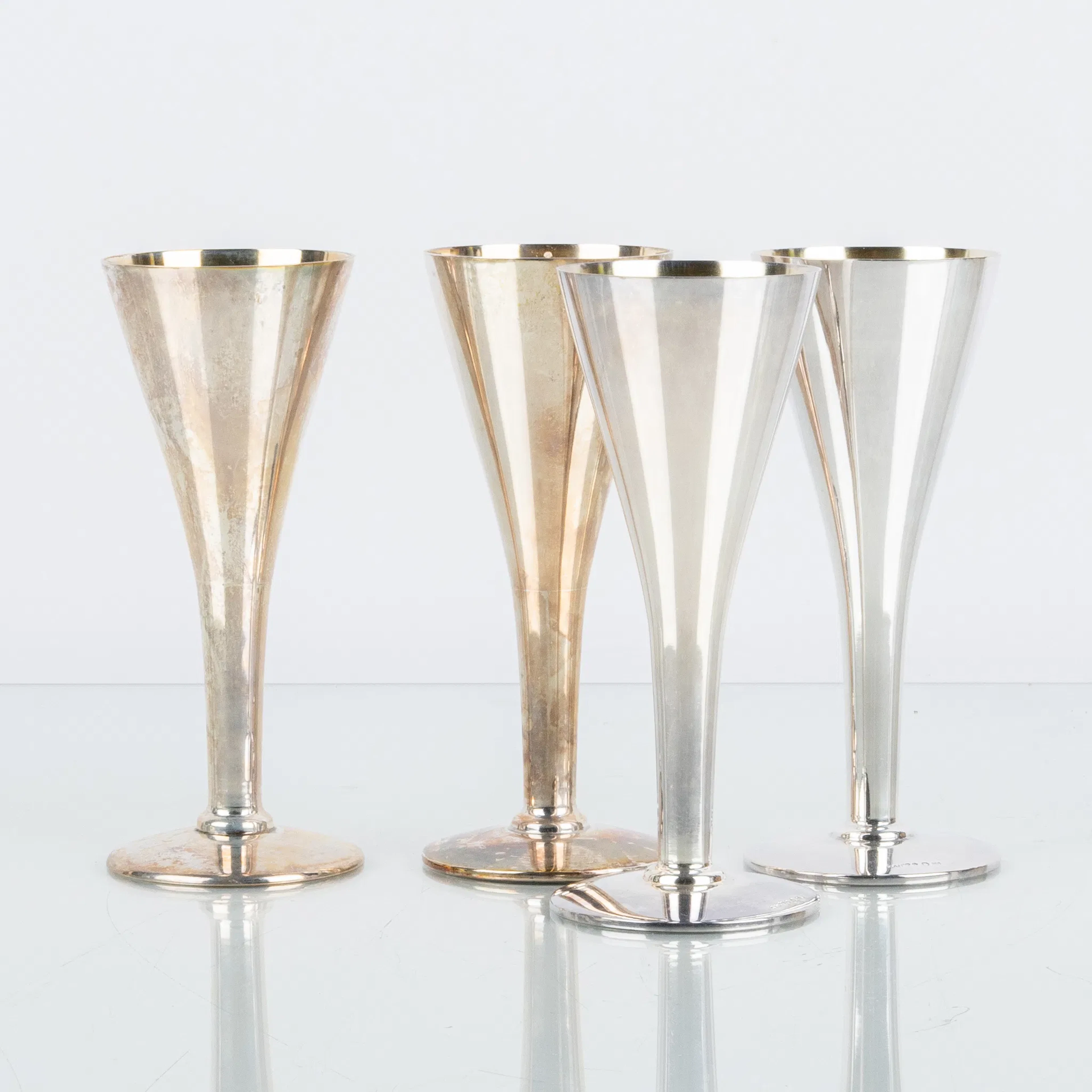 SNAPS GLASSES, 4 pcs, silver, GAB Stockholm 1928