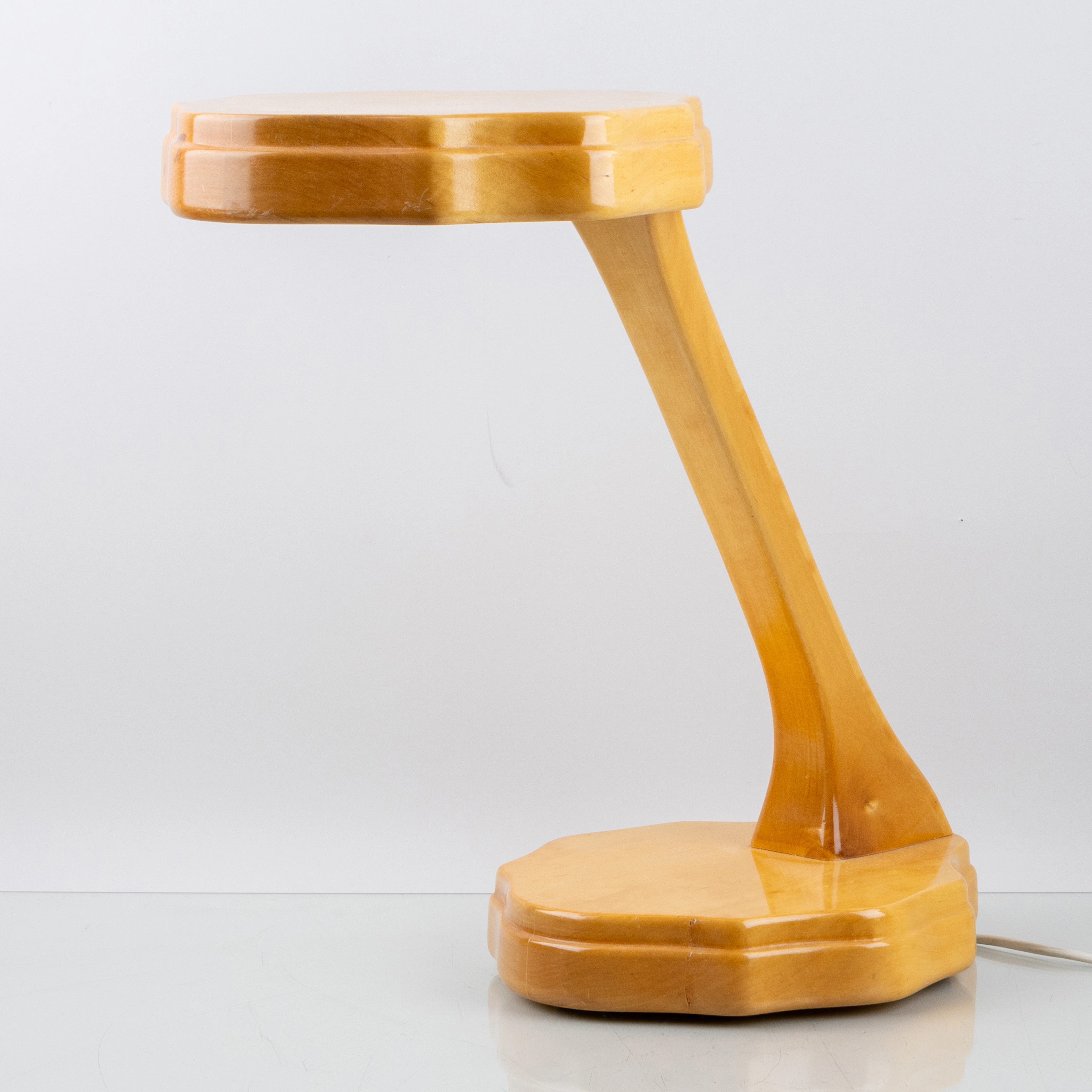 TABLE LAMP, birch, Scandinavian Decor Lighting, second half of the 20th century