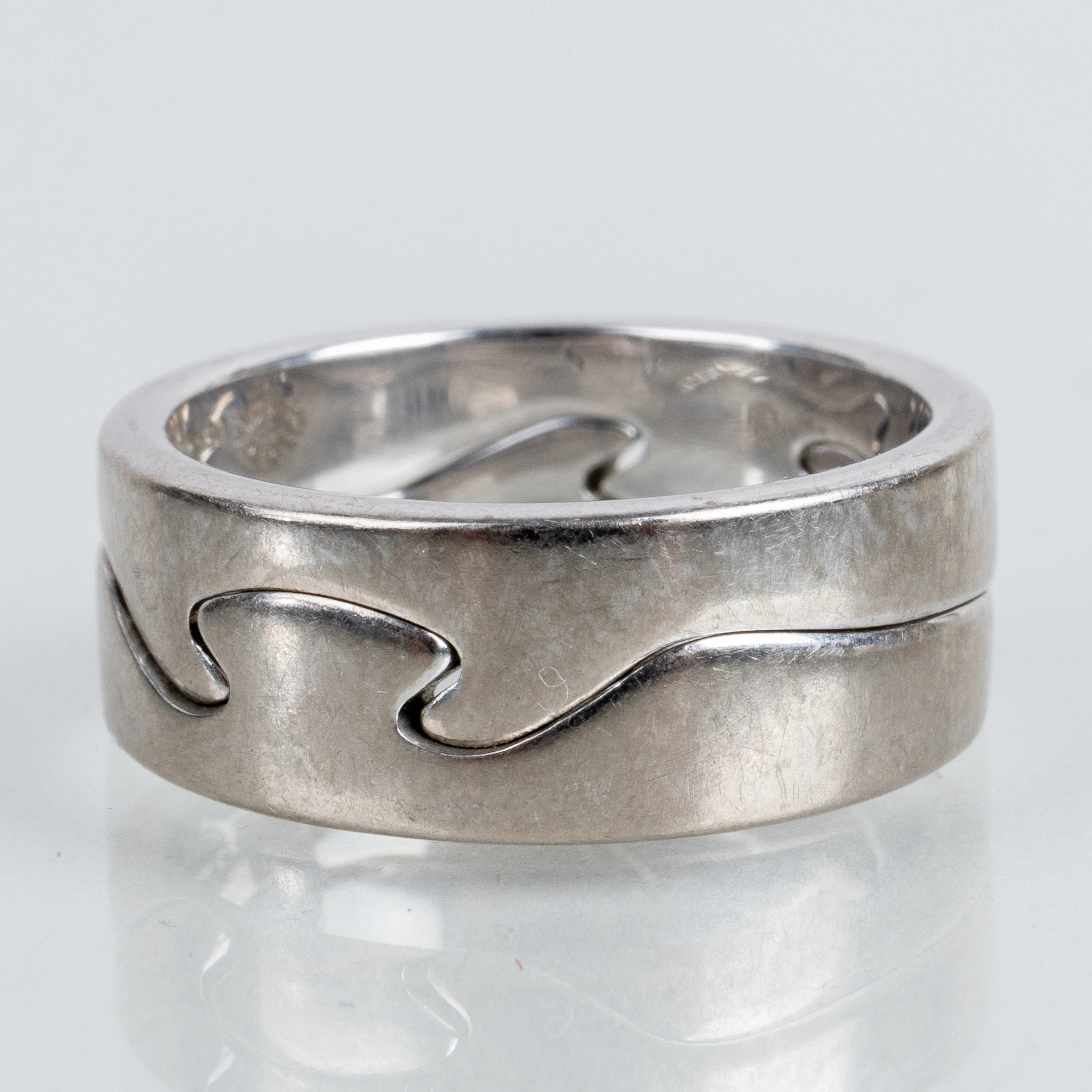 NINA KOPPEL, 2 Ringe, ''Fusion'', 18-karat-Weißgold, Georg Jensen, Dänemark