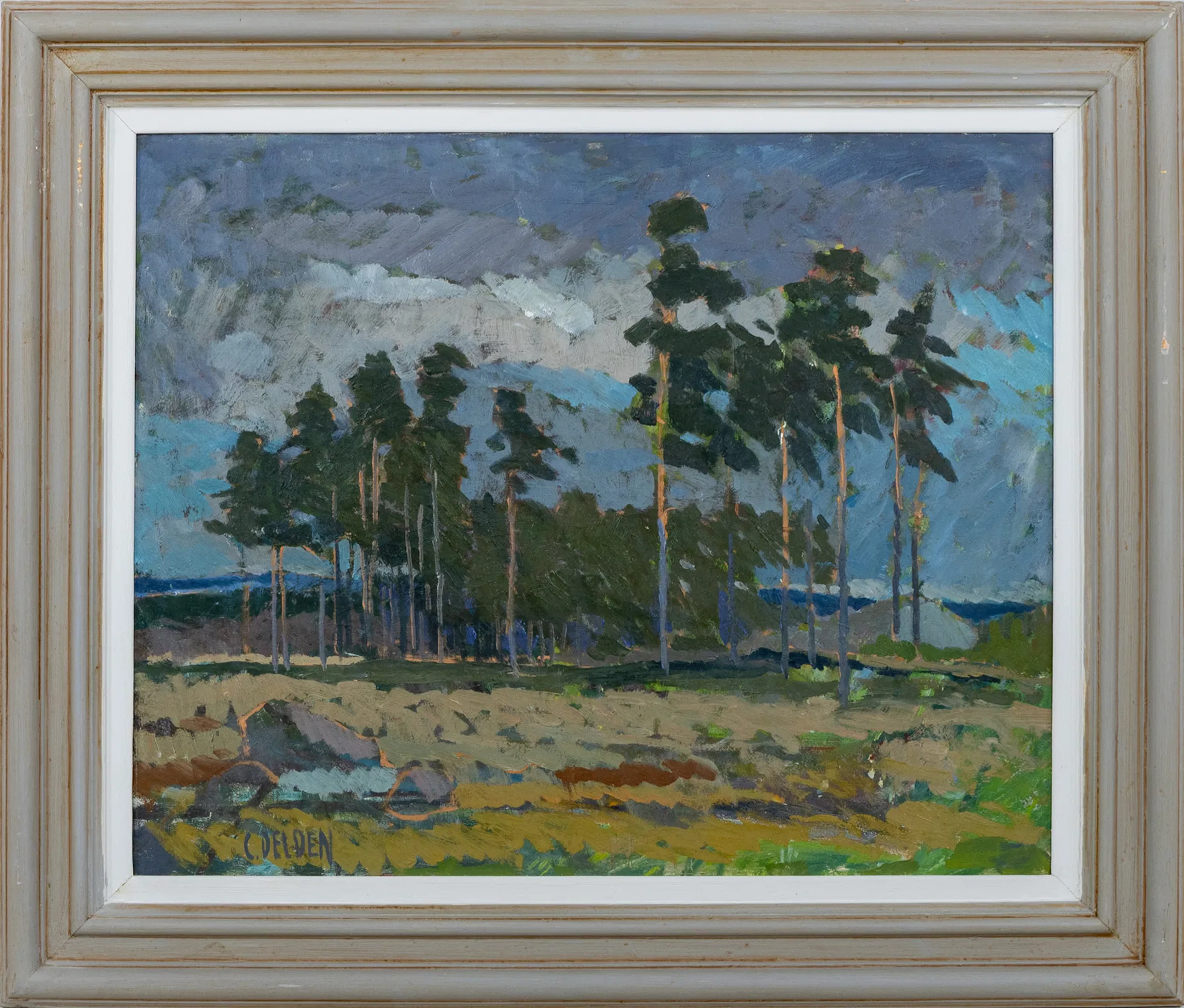 CARL DELDEN (1906-1997), huile sur panneau, signé