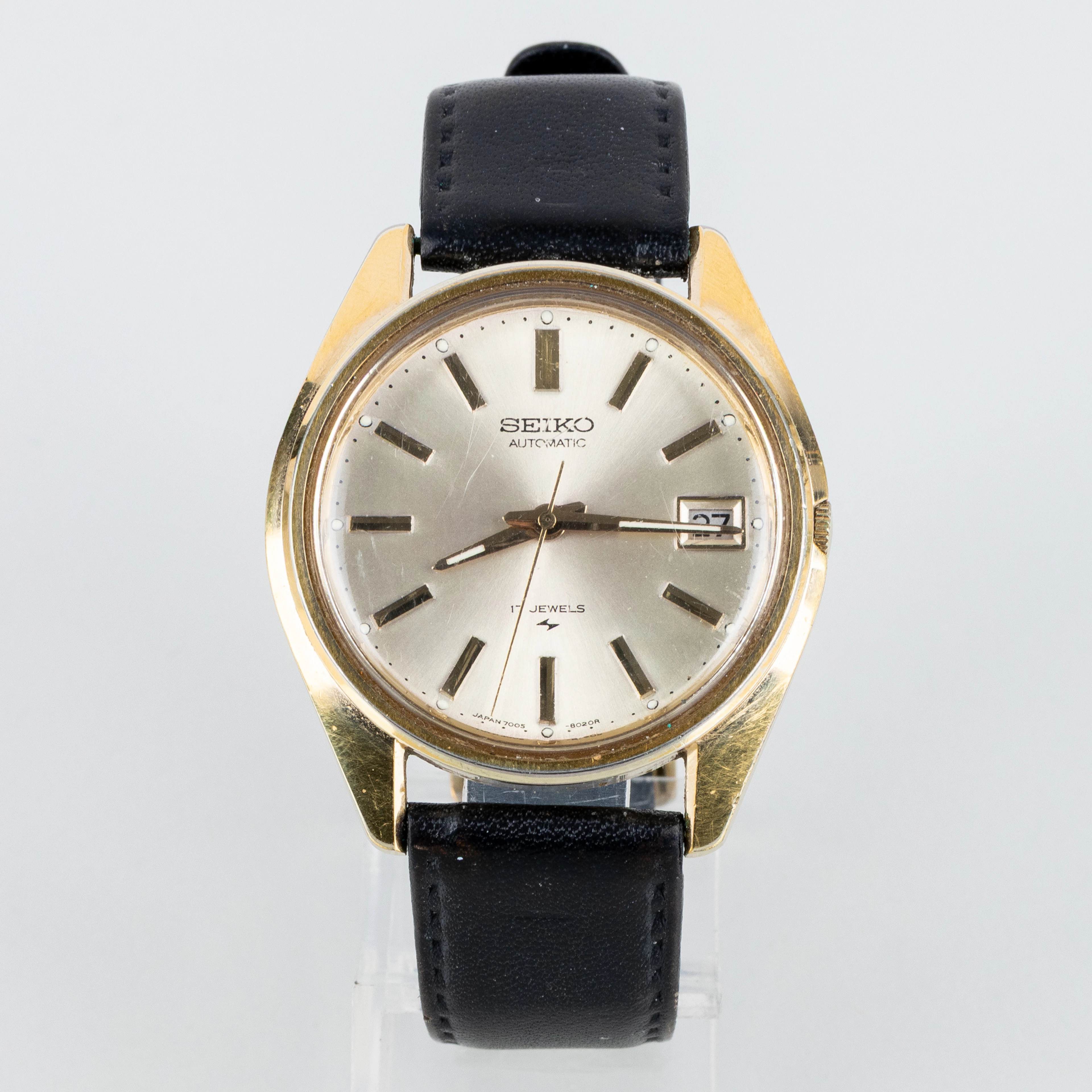 MONTRE DE POIGNET HOMME, Seiko, or sur acier, seconde moitié du XXe siècle