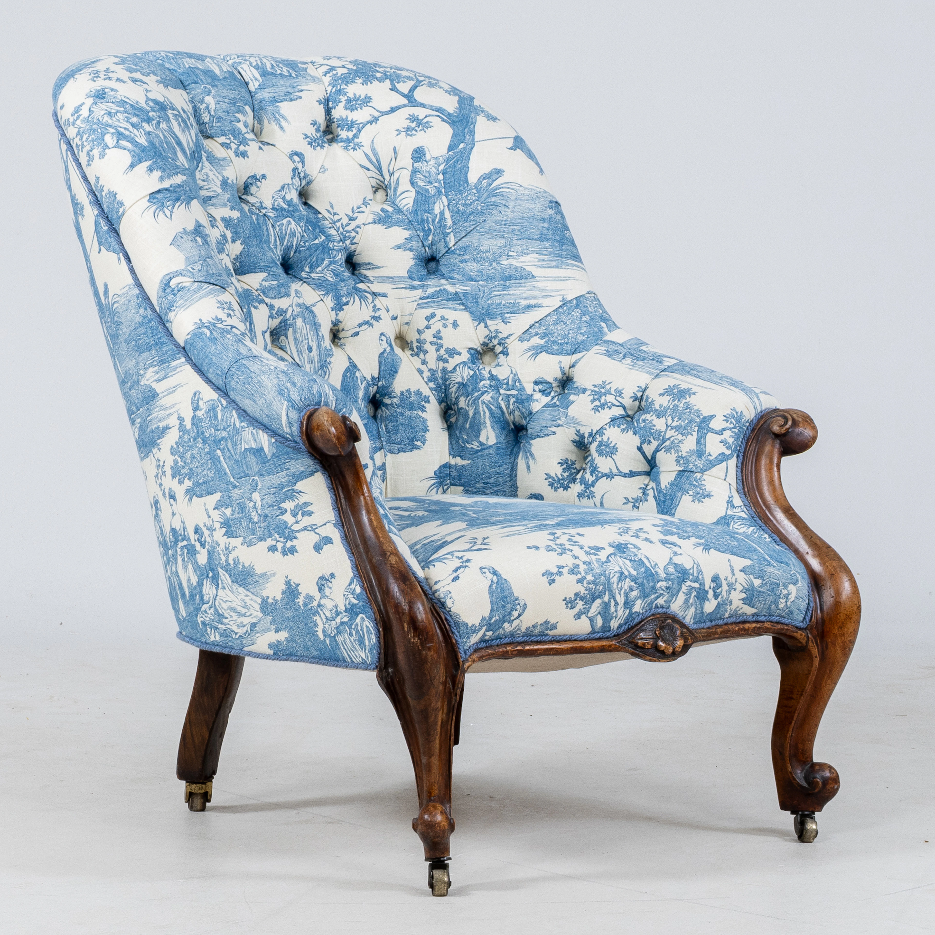 SILLÓN, estilo rococó, finales del siglo XIX