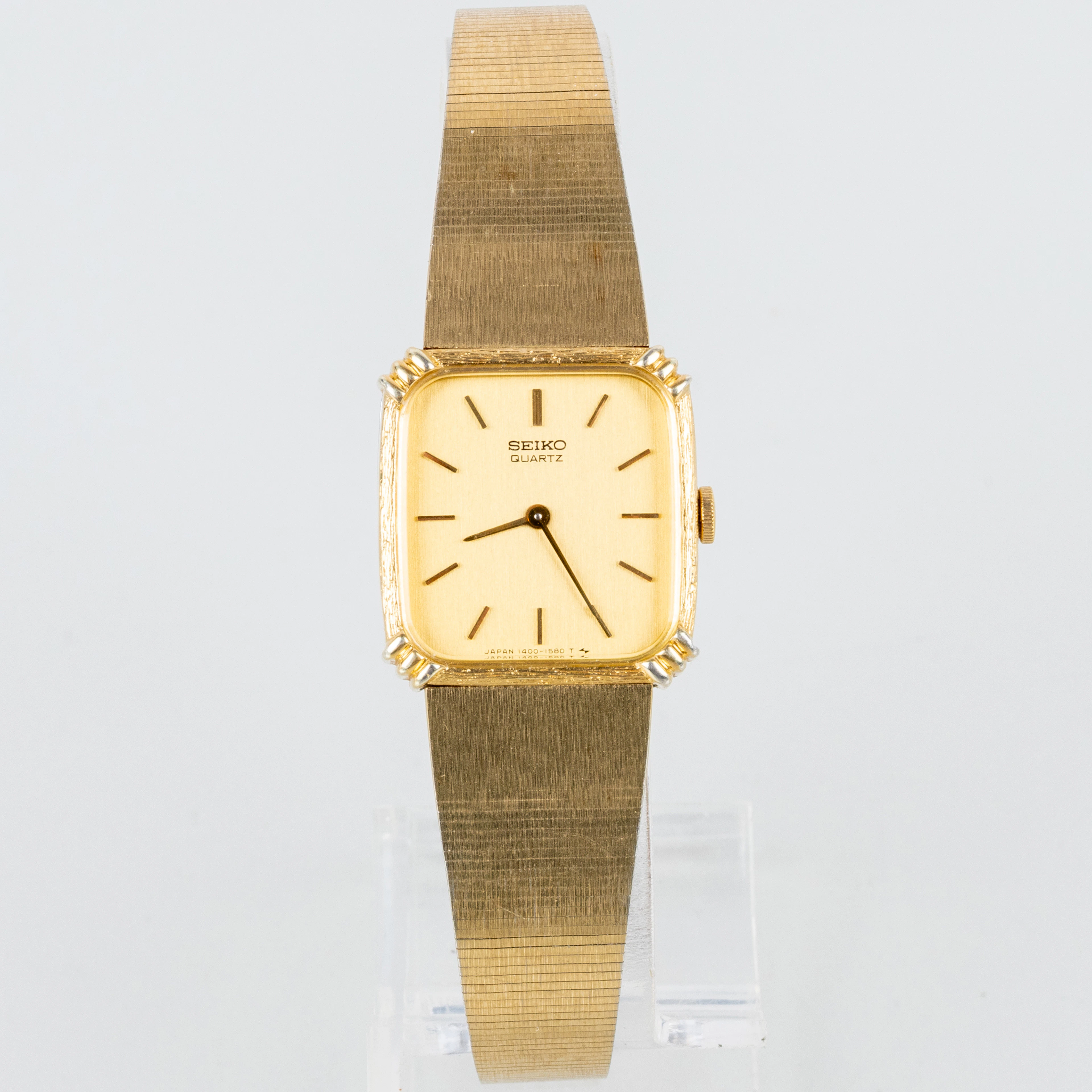 MONTRE-BRACELET, Seiko, or sur acier, seconde moitié du XXe siècle