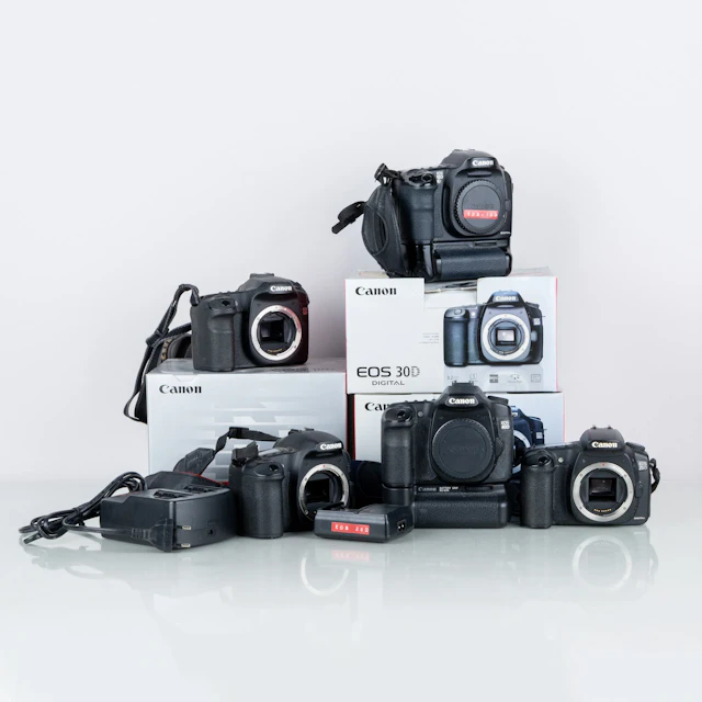 KAMERAS, 5 PCS, Canon, Eos 50D, Eos 40D, Eos 30D, Eos 20D und Eos 10D