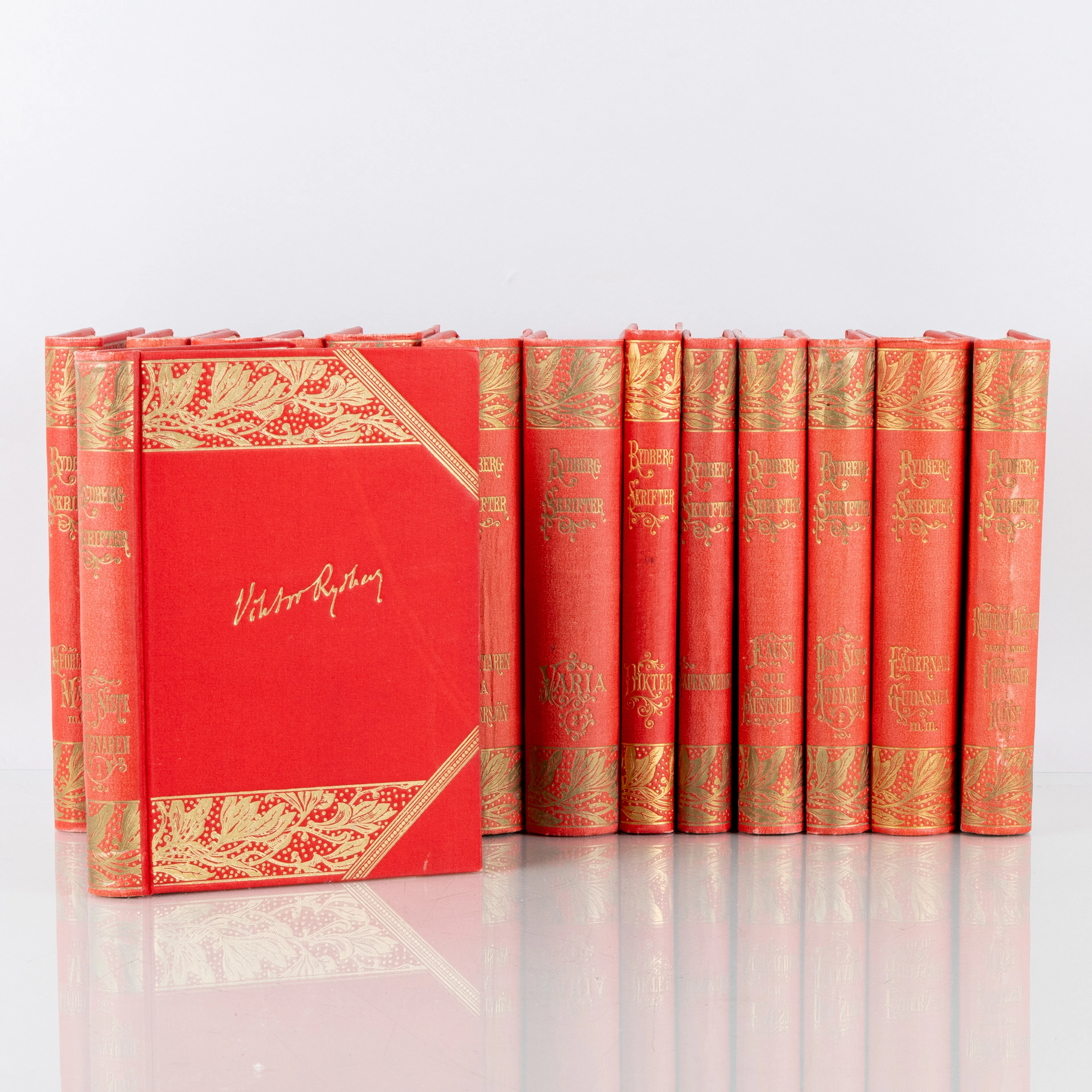 VIKTOR RYDBERG, 14 vol., « Skrifter », Albert Bonniers Förlag, années 1890