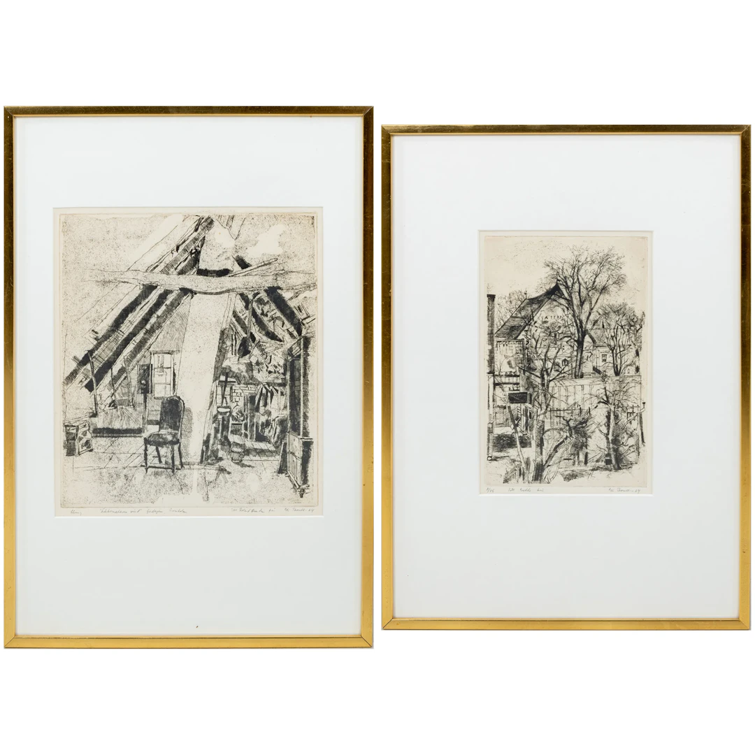 No vendible, informado al cliente - PÄR THORELL (1923-1969), 2 grabados
