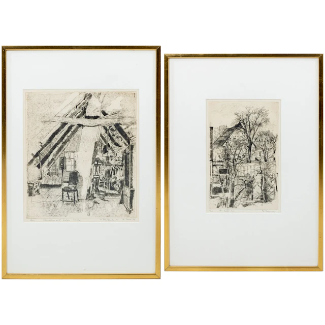 No vendible, informado al cliente - PÄR THORELL (1923-1969), 2 grabados