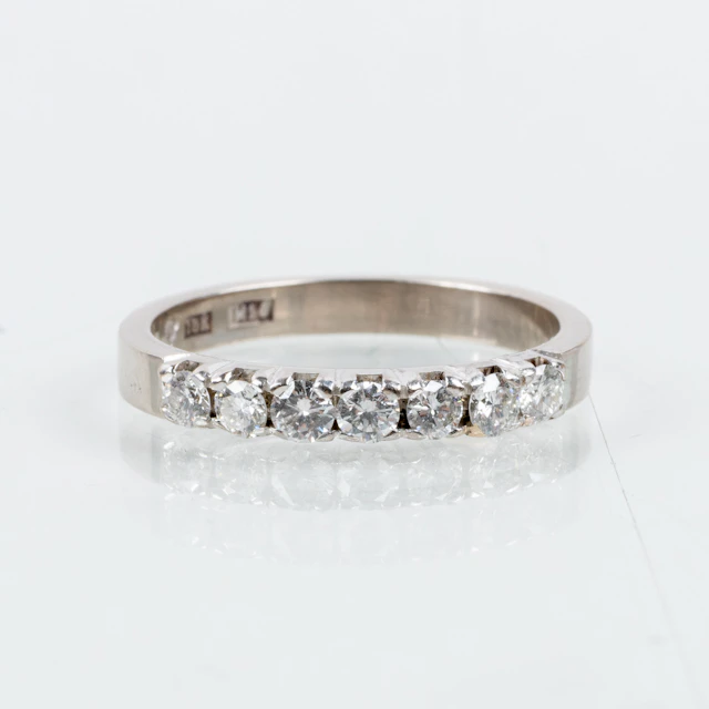 ETERNITY RING, 18k white gold, Swedish stamps MGAB 1986, brilliant-cut