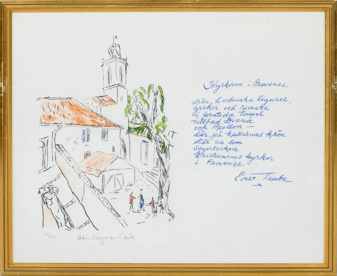 ASTRI BERGMAN TAUBE (1898-1980), litografía a color, firmada y numerada 21/280
