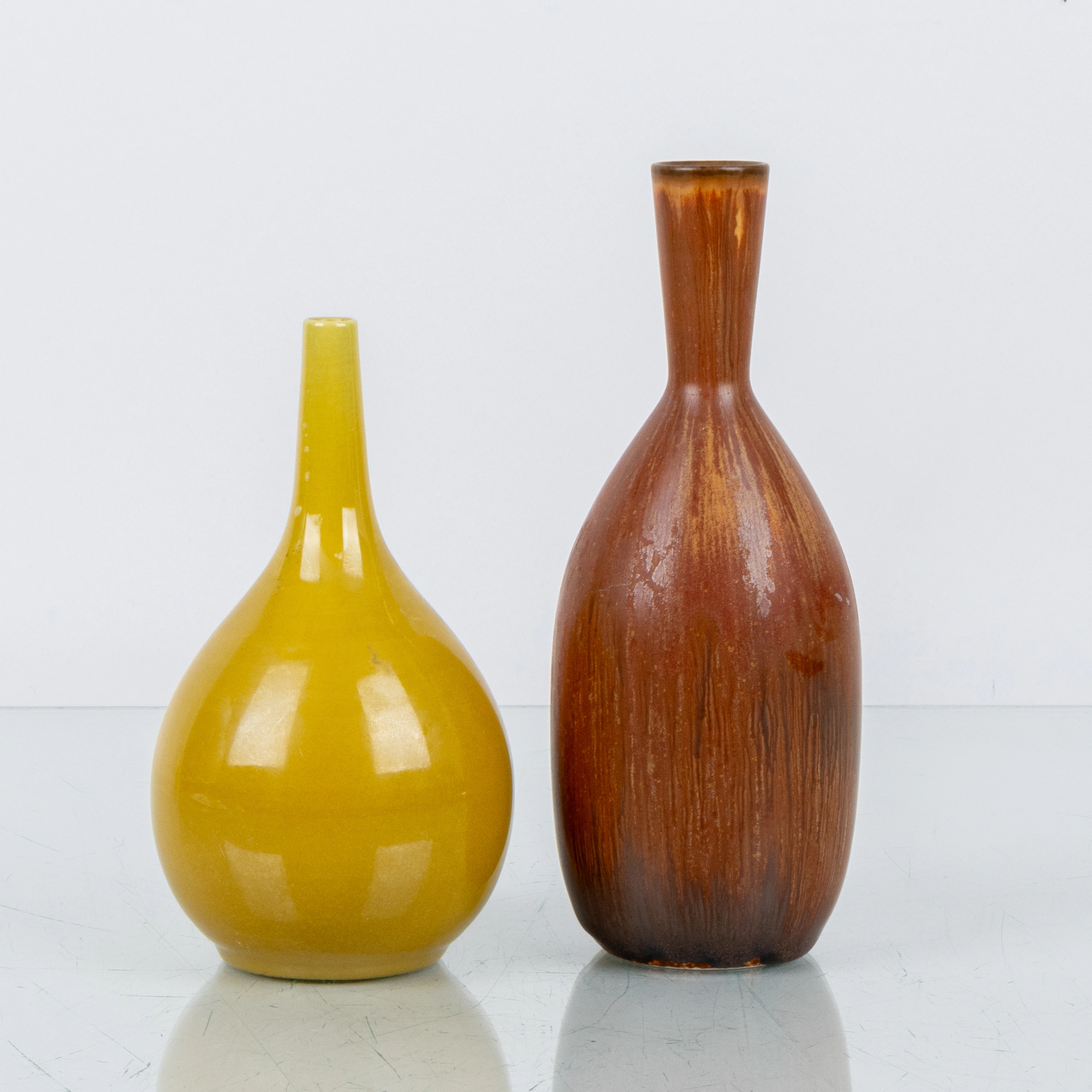 CARL-HARRY STÅLHANE, 2 pièces, vases en grès, Rörstrand
