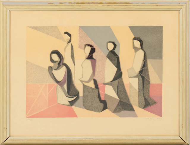 ERIK OLSON, lithographie en couleur, signée, numérotée 109/260