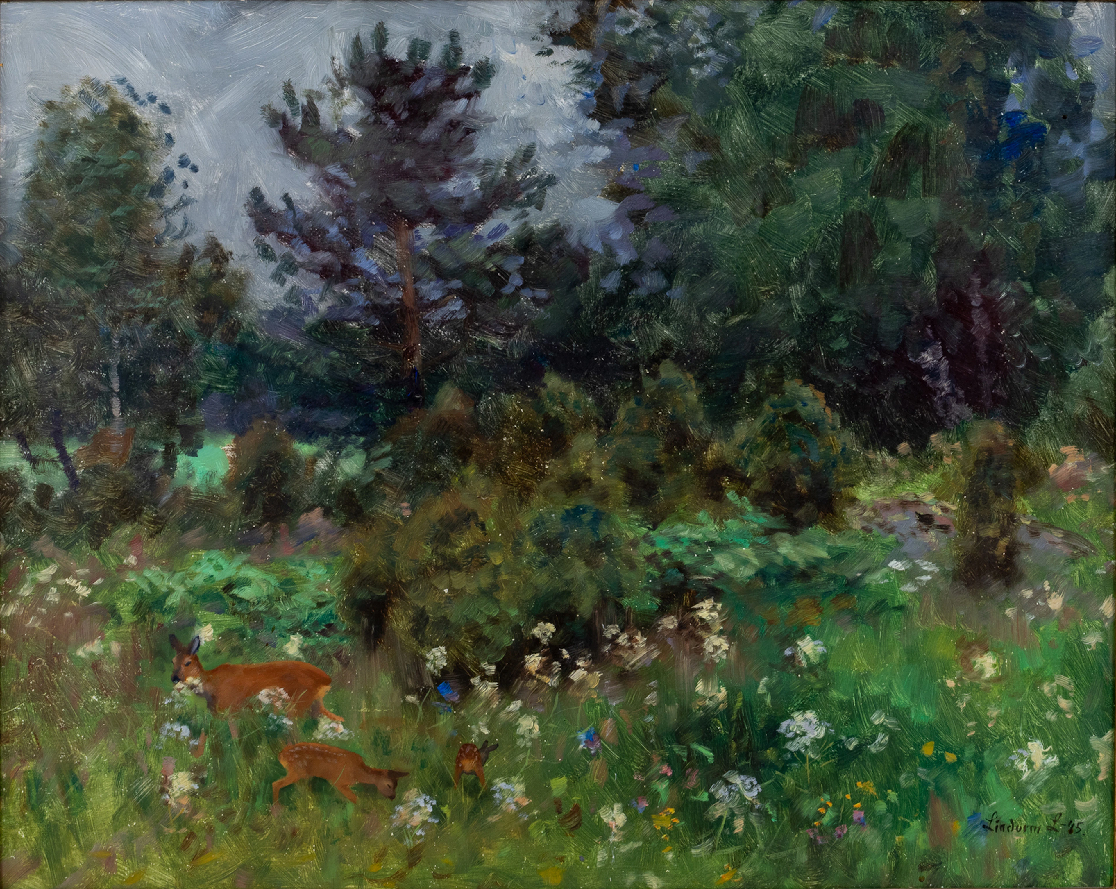 LINDORM LILJEFORS (1909-1985), olja på pannå, signerad och daterad -45