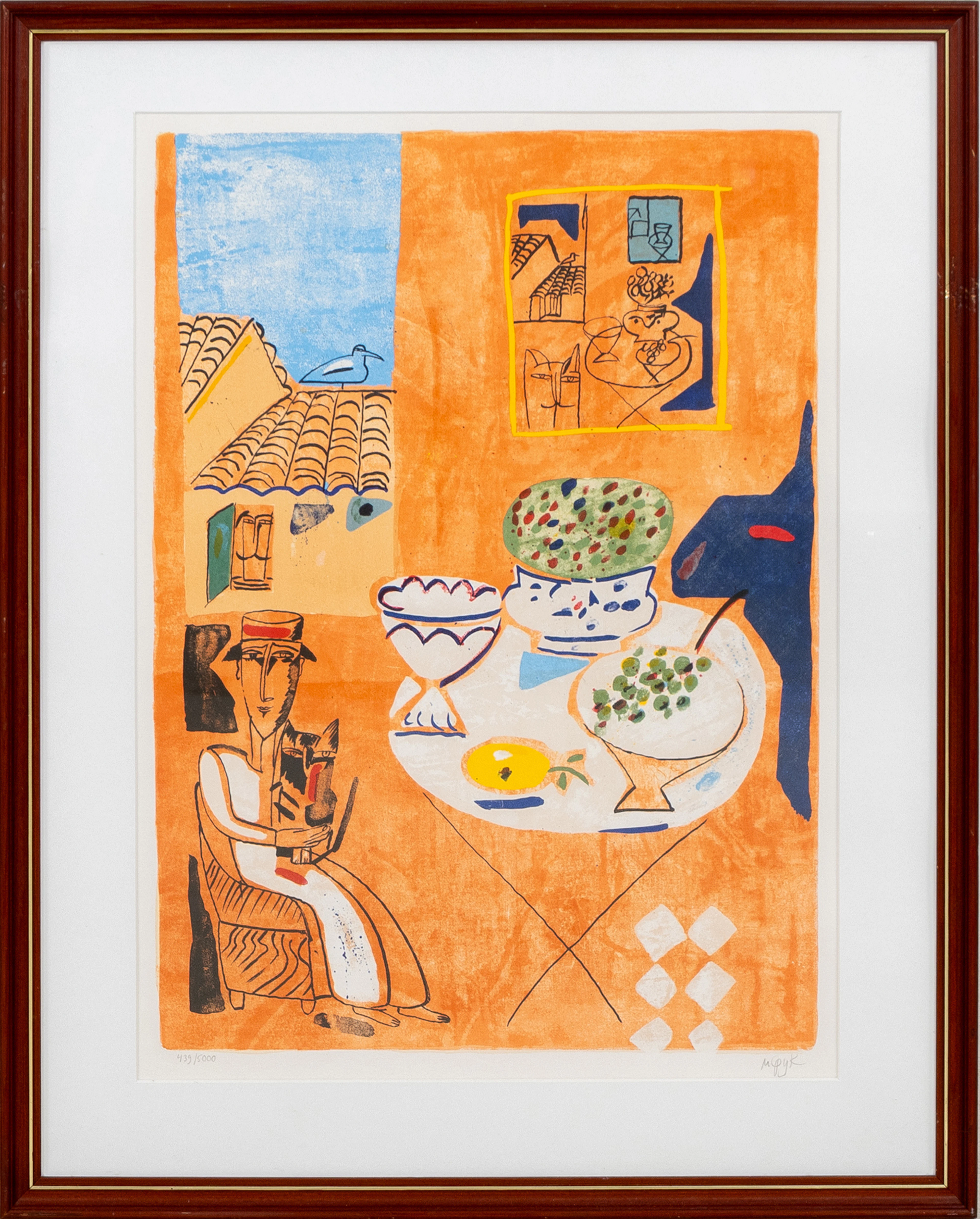 MADELEINE PYK (born 1934), colour lithograph, signed and numbered 439/5000