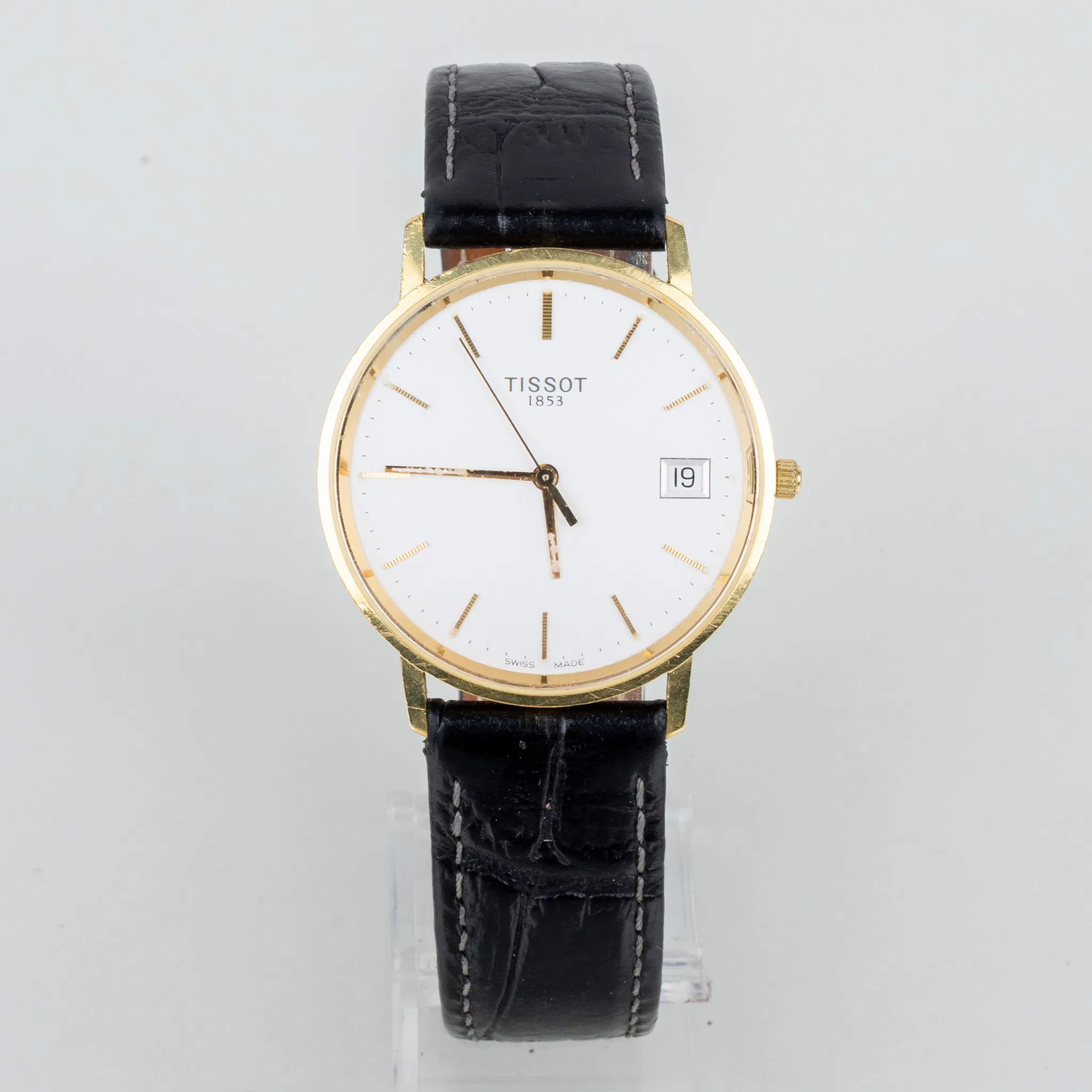 RELOJ DE PULSERA MASCULINO, oro de 18 quilates, Tissot, la segunda mitad del siglo XX