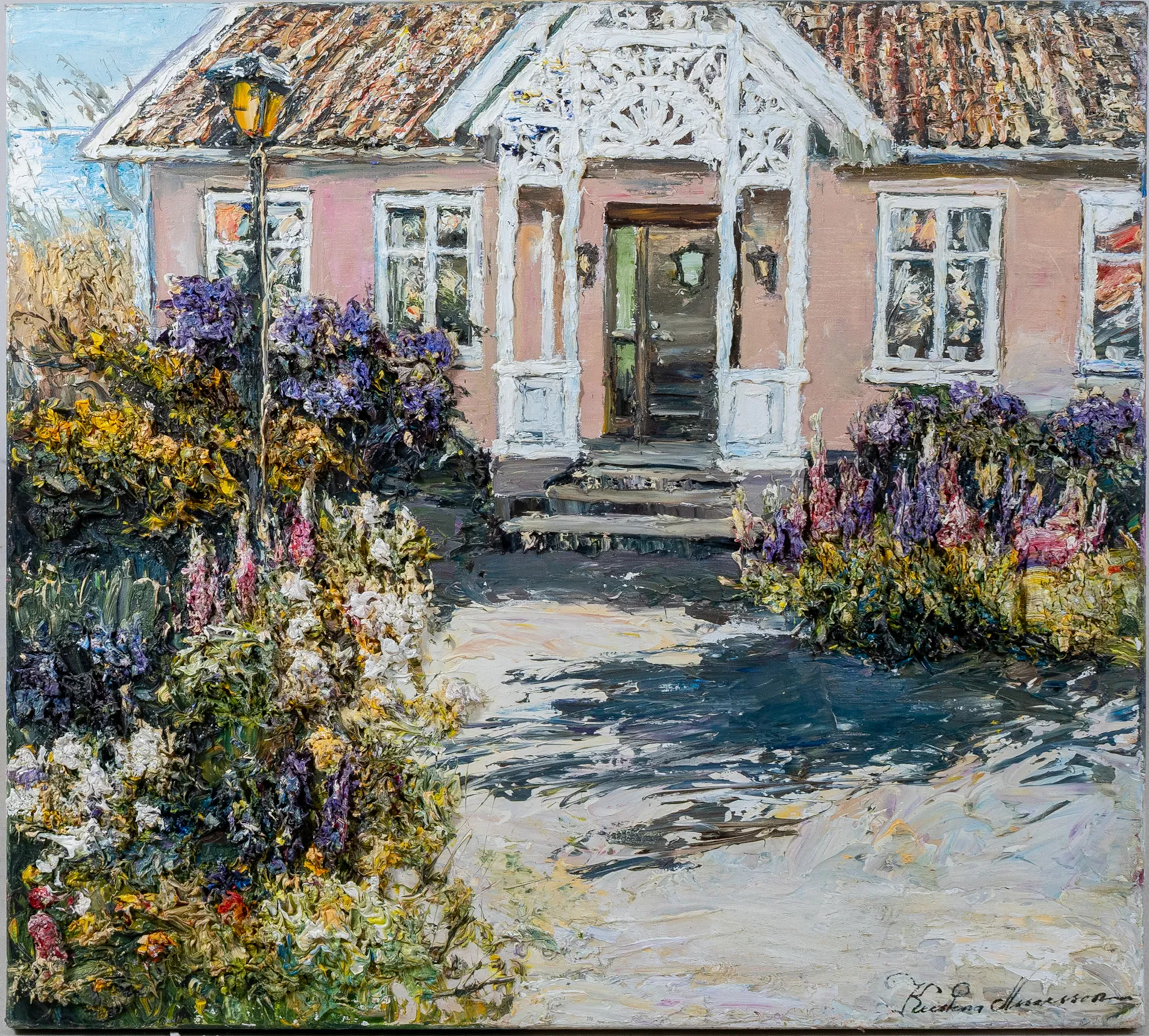 KRISTINA ASSARSSON (born 1957), oil on canvas, pastost painting, signed