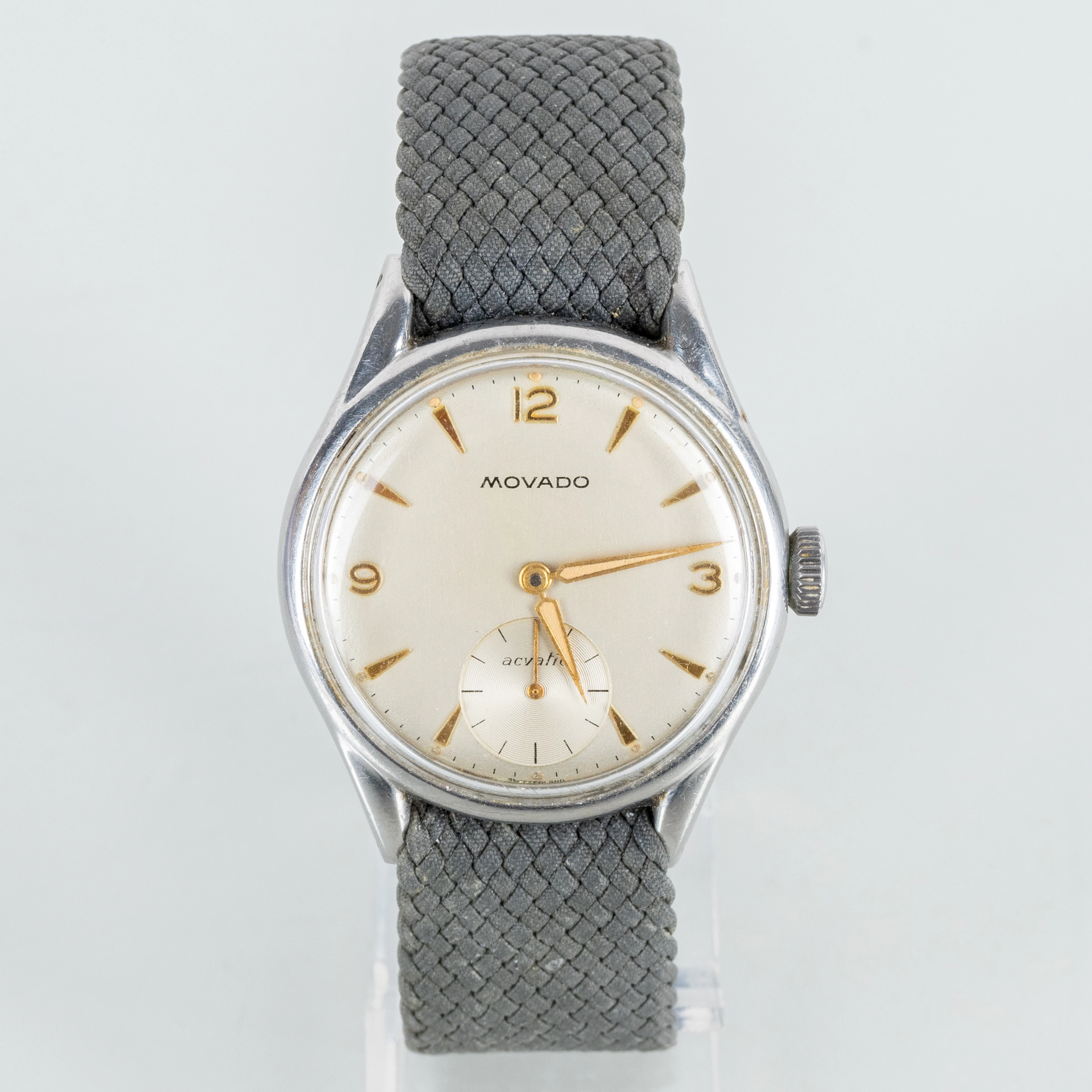 RELOJES de pulsera, acero, Movado, acuático, mediados del siglo XX