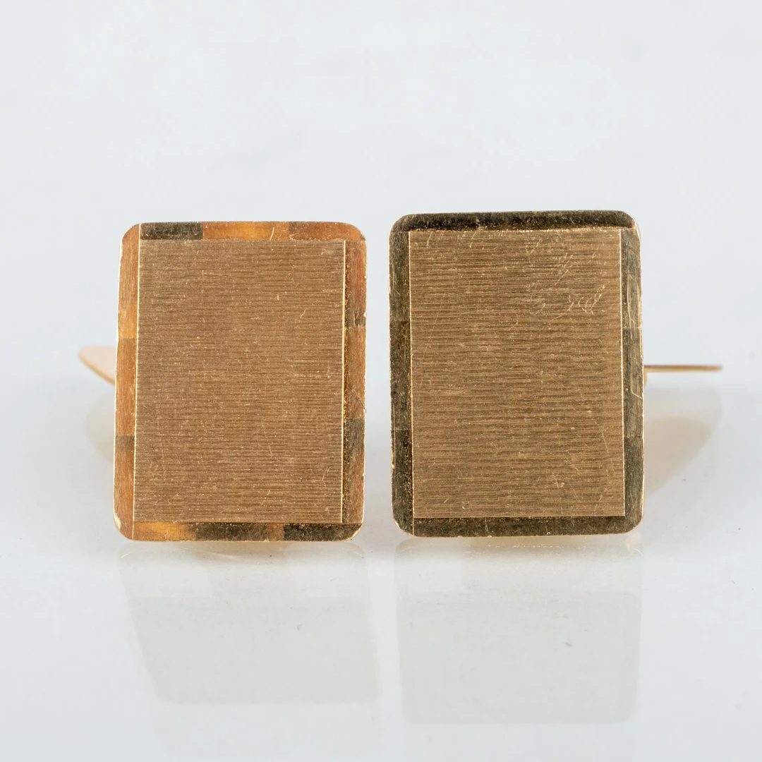 CUFFLINKS, 1 pair, 18k gold, 2nd half of the 20th century