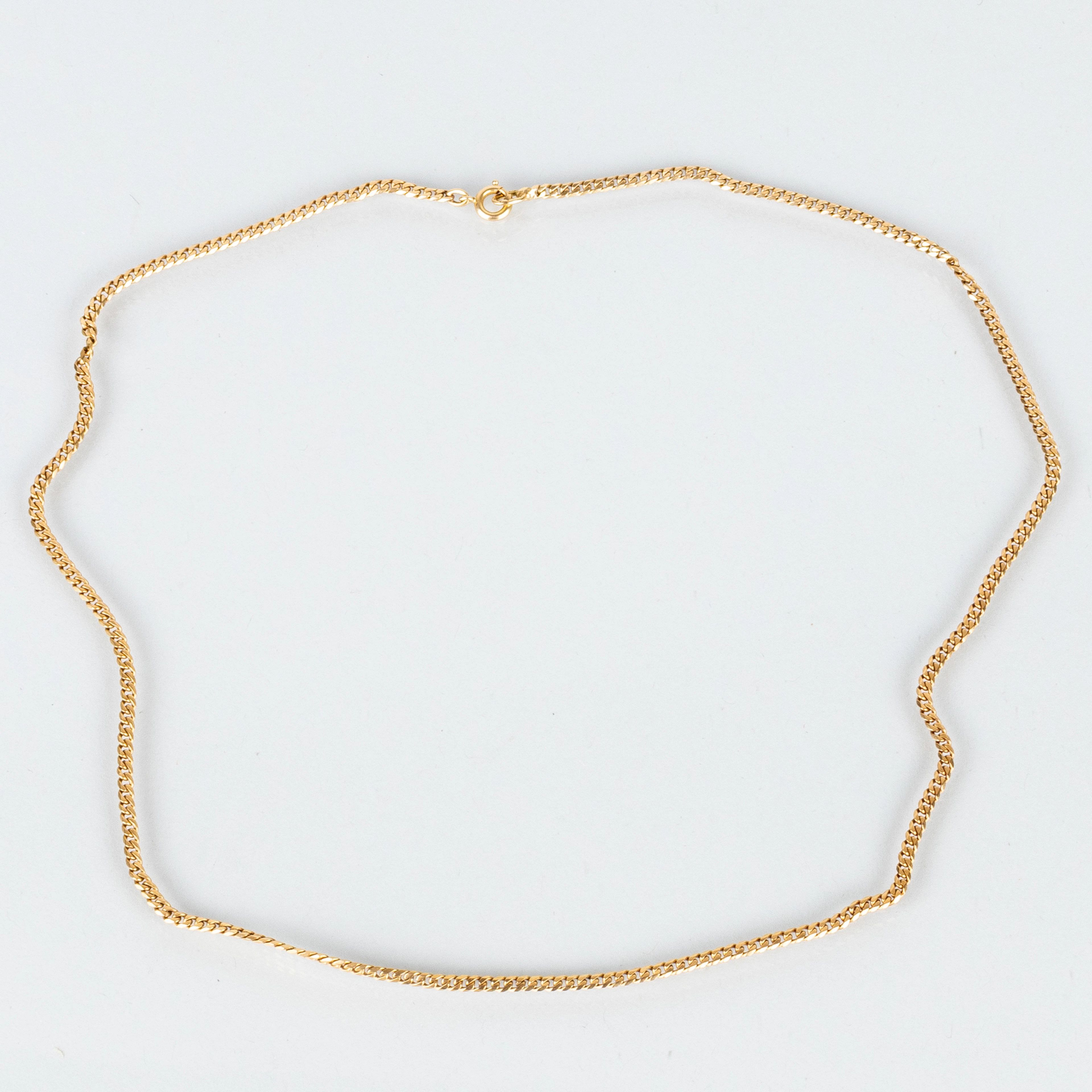 COLLANA, oro 18k, maglie di catena manchate