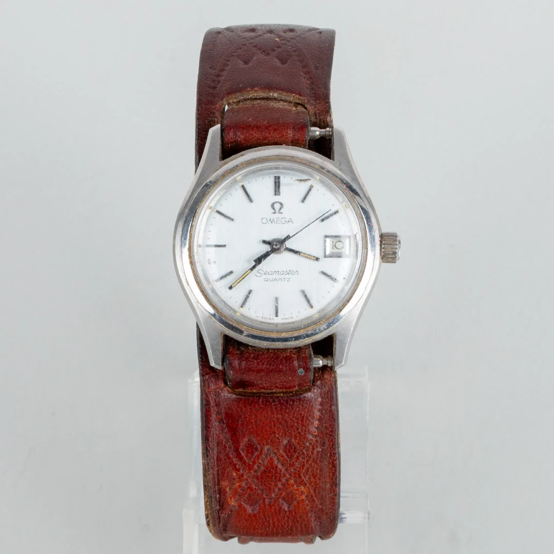 OMEGA, reloj de pulsera femenino, acero, Seamaster, segunda mitad del siglo XX