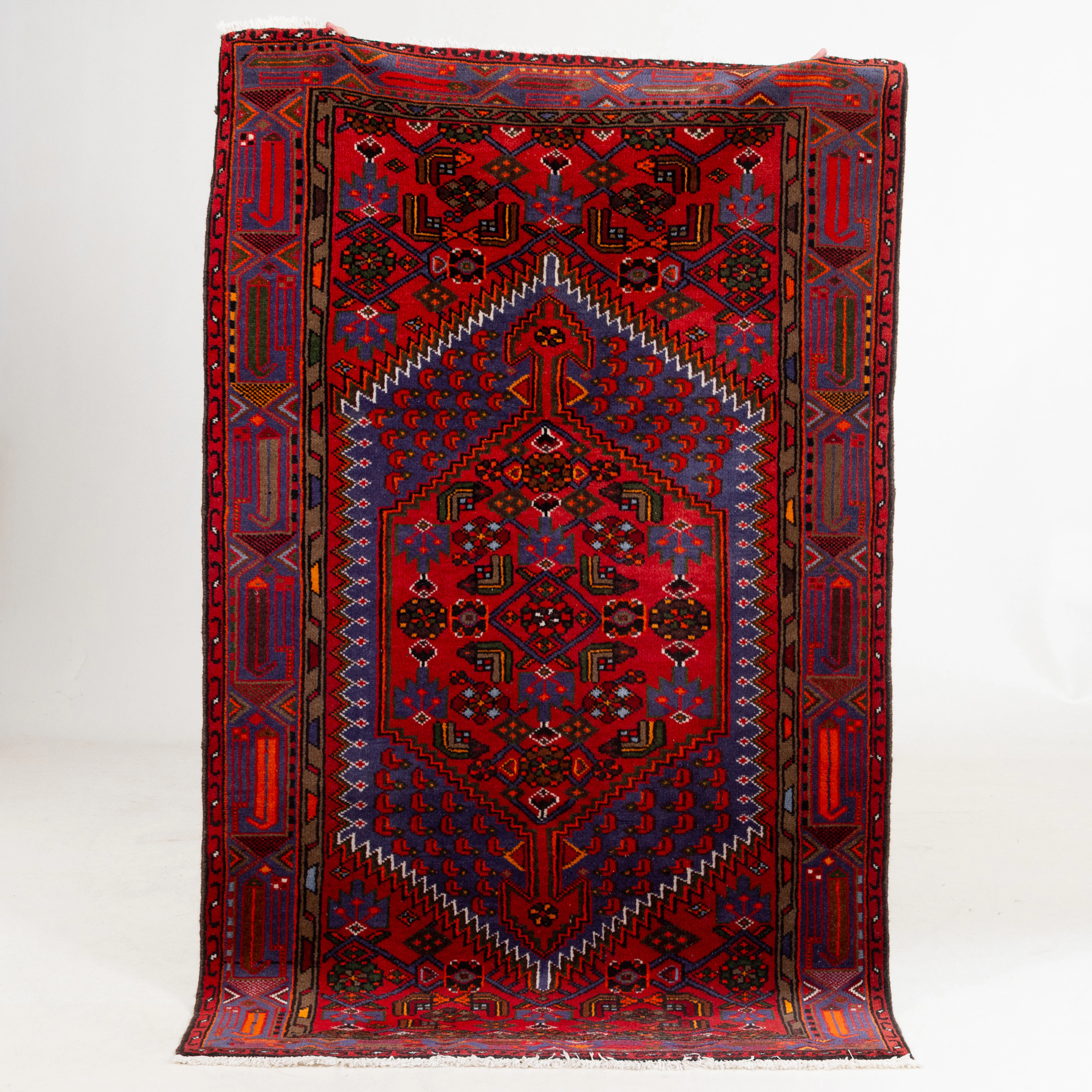 ORIENT TEPPICH, alt, ca. 200 x 125 cm