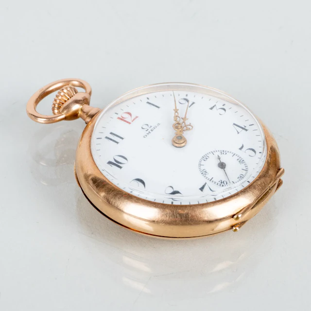 RELOJ DE BOLSILLO, oro 14 quilates, Omega, mujer, siglos XIX/XX