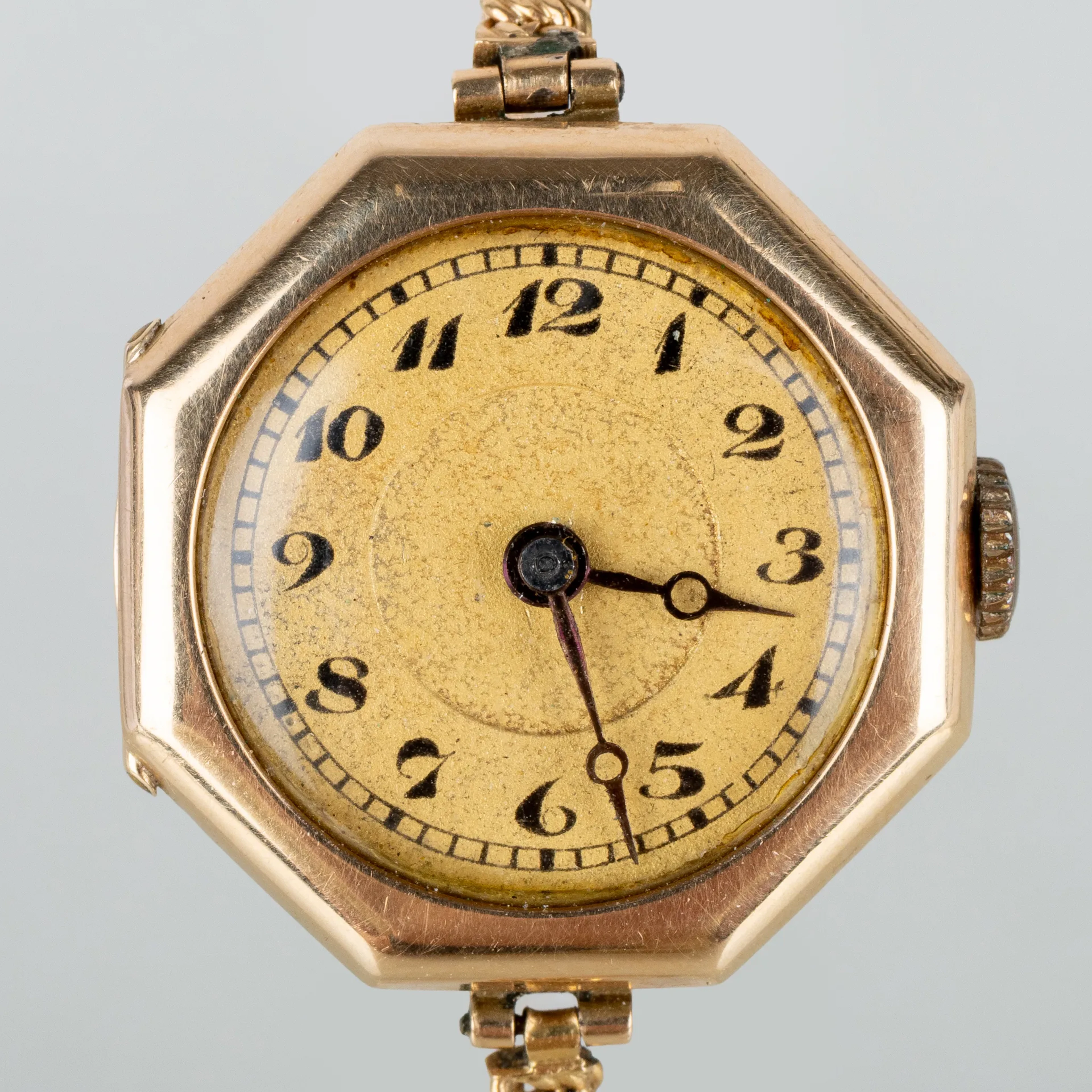 OROLOGIO da polso, oro 14k, seconda metà del XX secolo