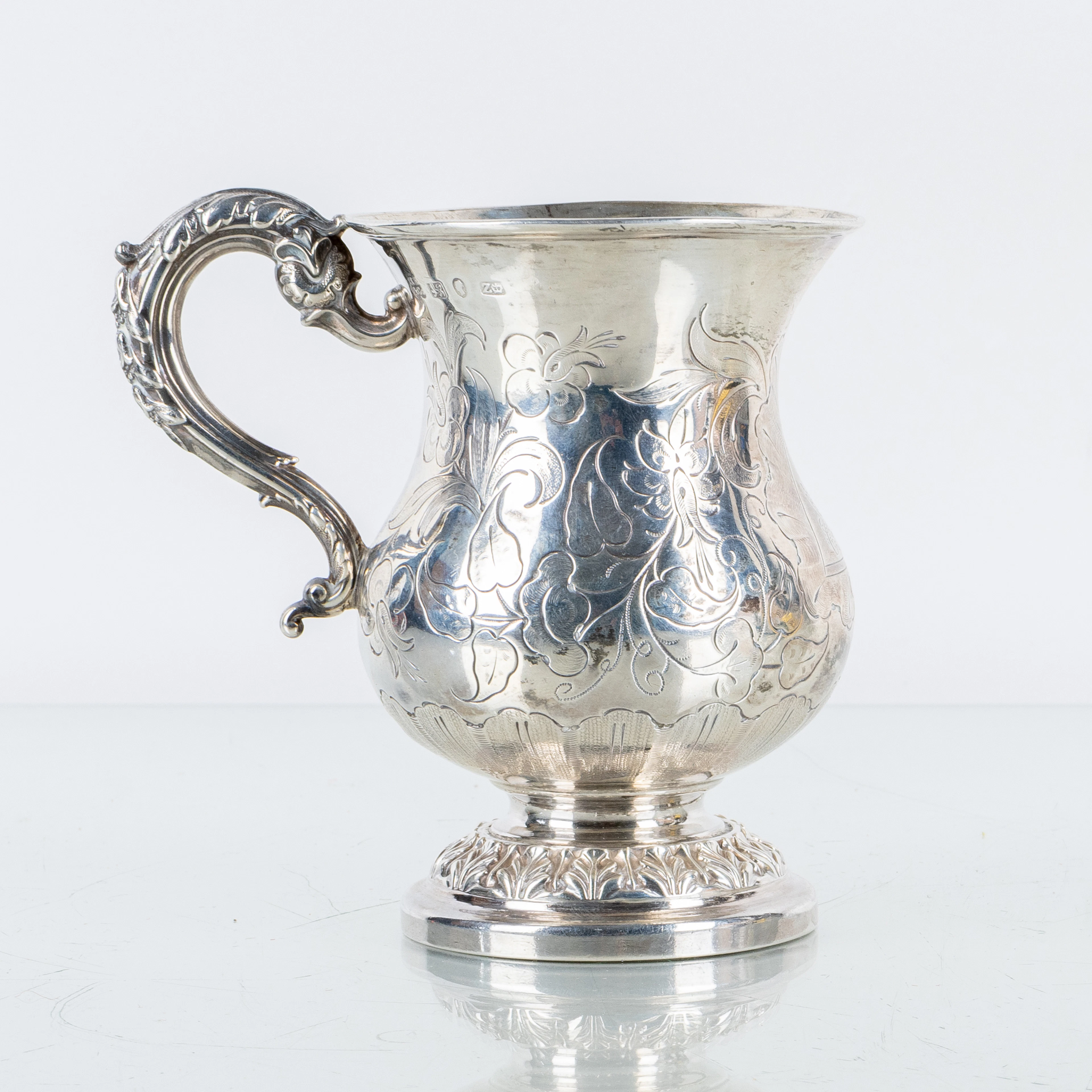 Tazza, argento, Hawksworth, Eyre & Co, Sheffield 1892, Inghilterra, peso circa 171 g