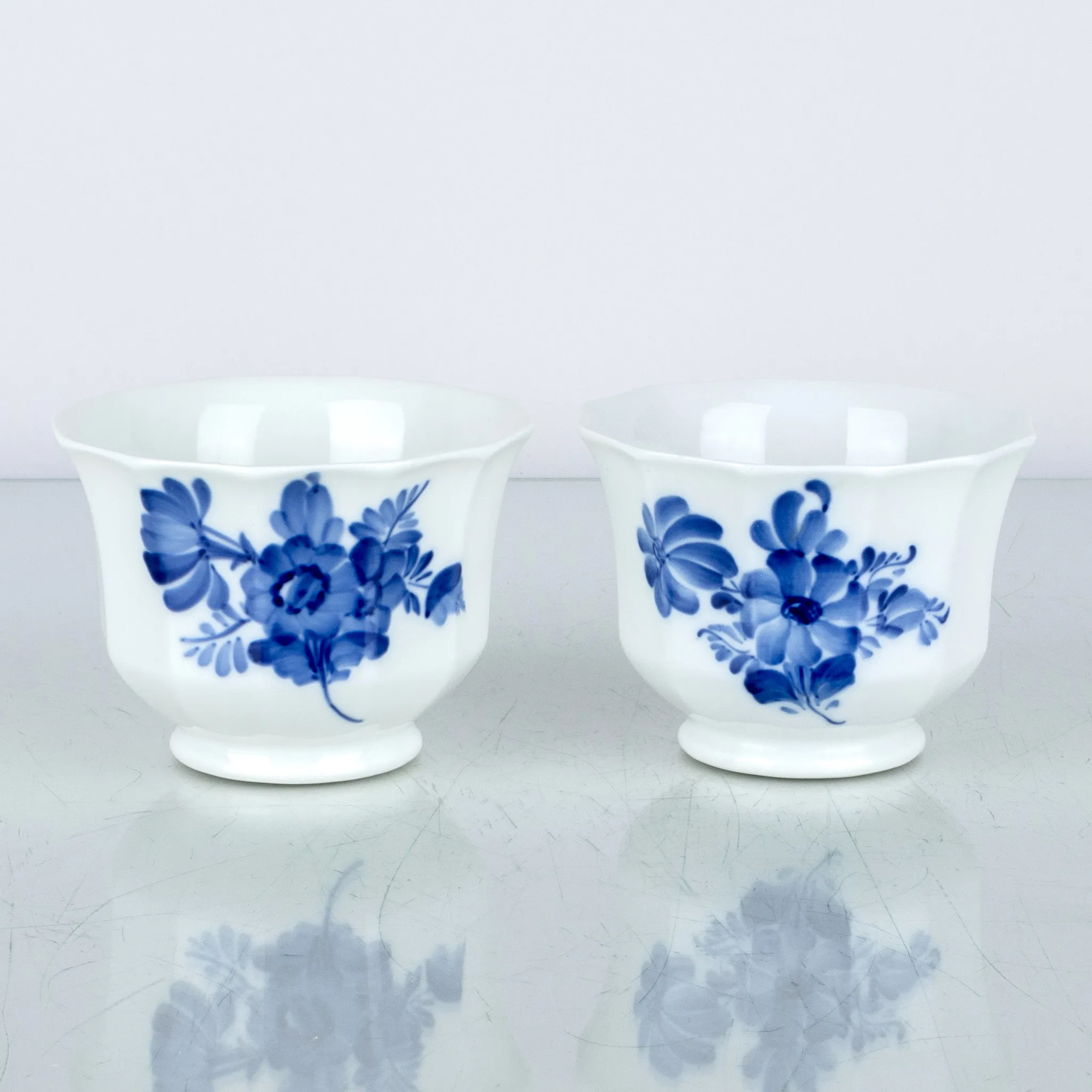 ÄUSSERES FUTTER, 1 Paar, Porzellan, "Blue Flower", Royal Copenhagen, Dänemark