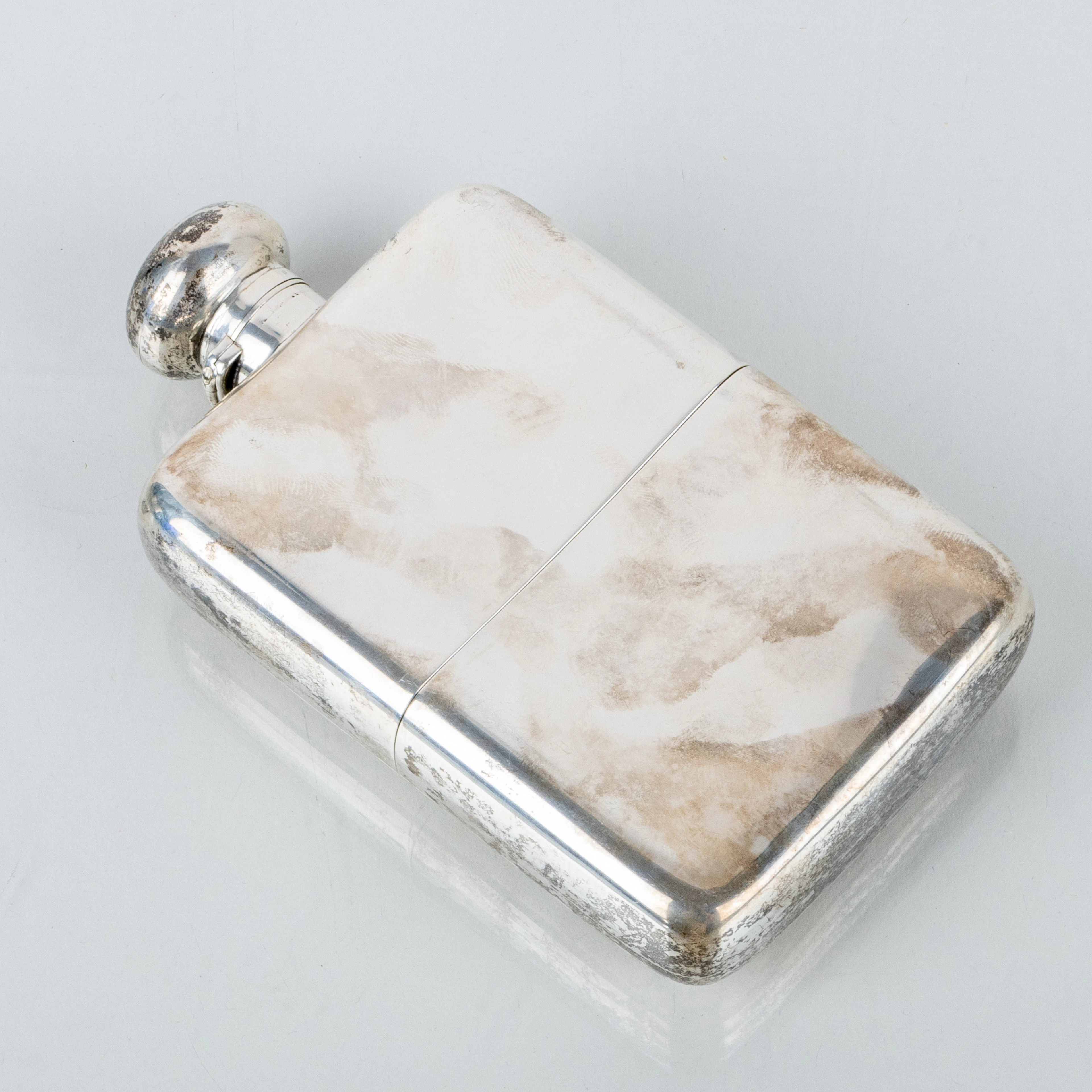 POCKET BOTTLE, argenterie, Londres, Angleterre 1896
