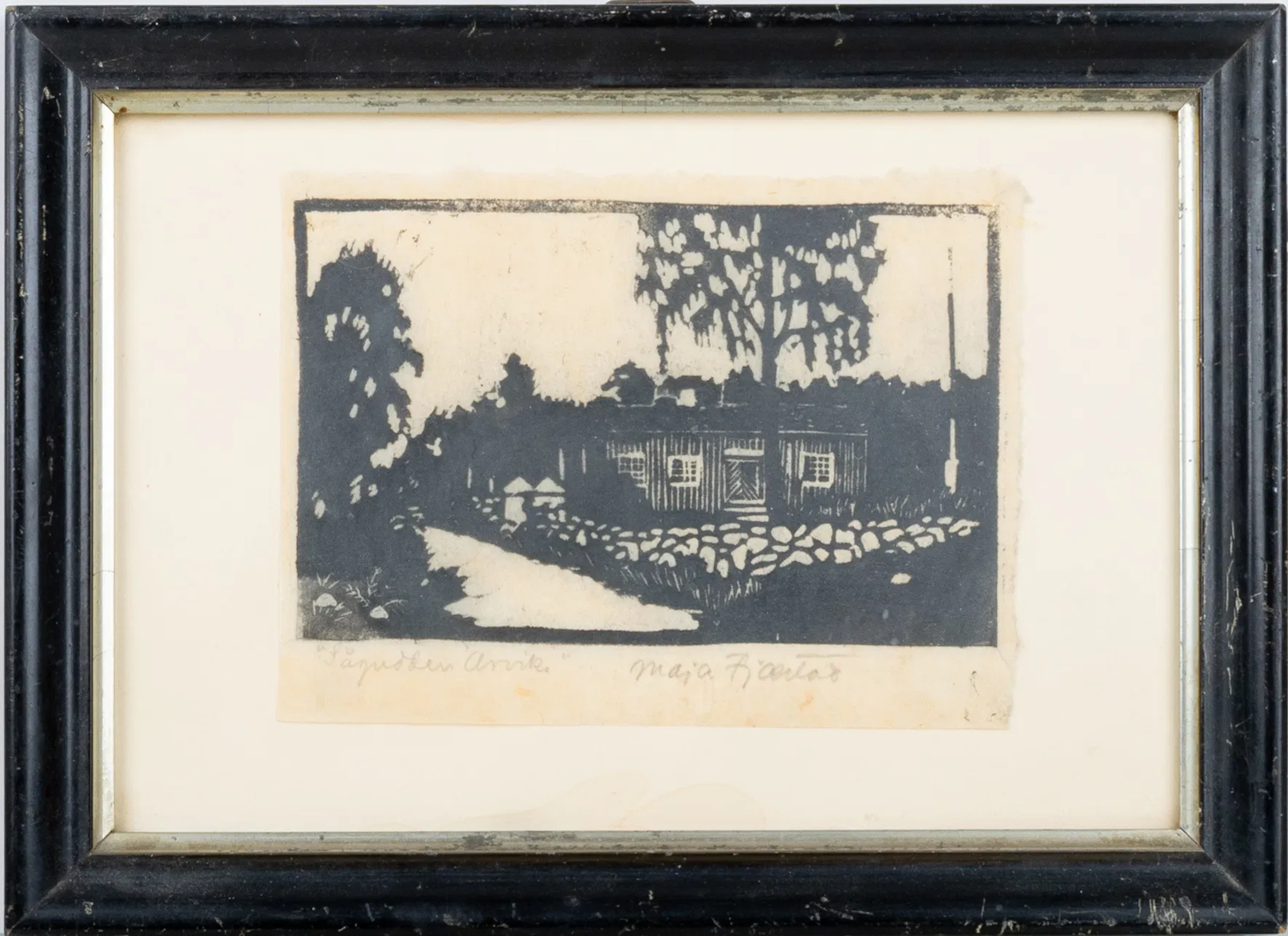 MAJA FJAESTAD (1873–1961), Holzschnitt, signiert