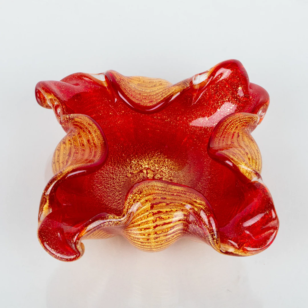 BOWL, cristal, probablemente Murano, Italia, segunda mitad del siglo XX