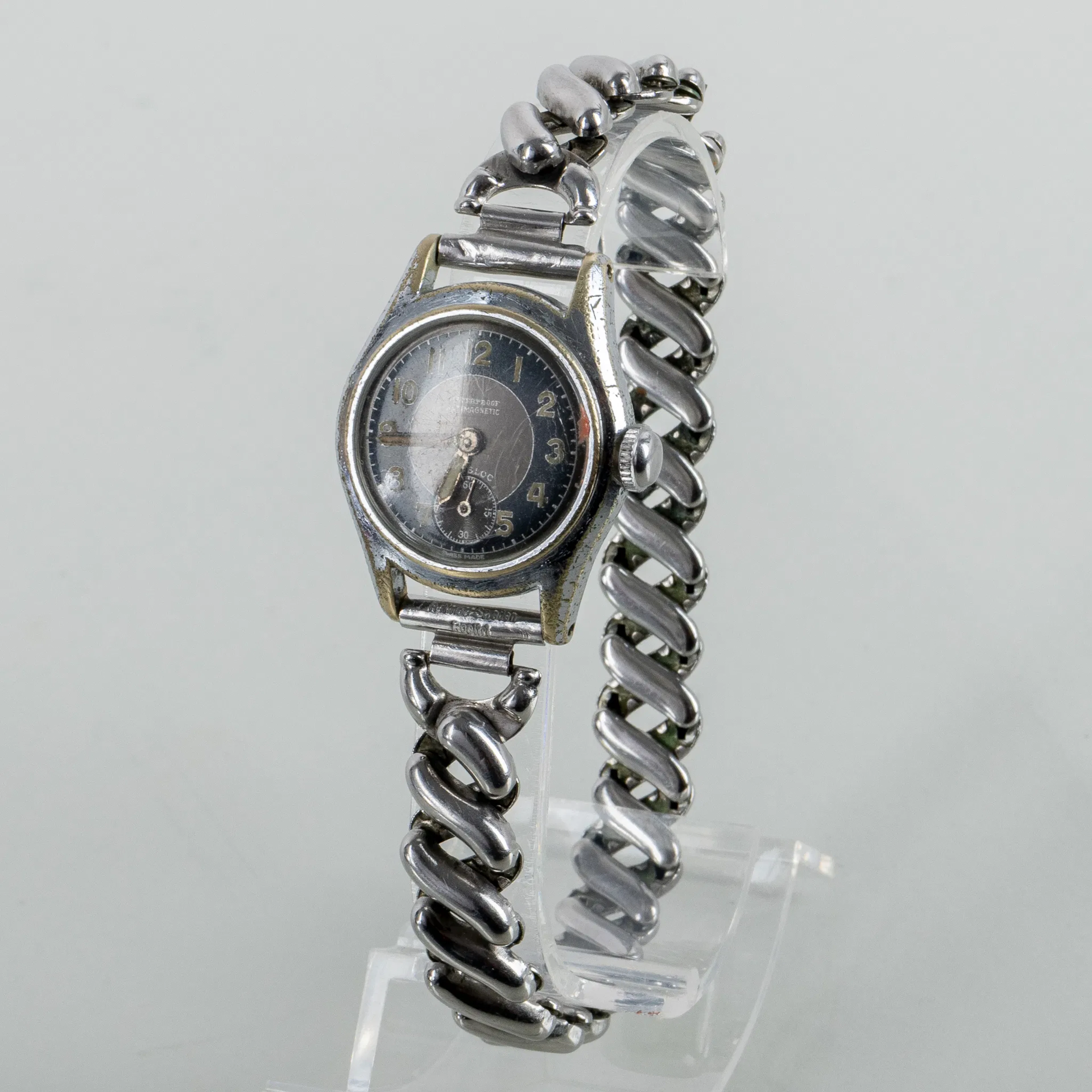 OROLOGIO DA POLSO DA DONNA, in acciaio, metà anni 1900
