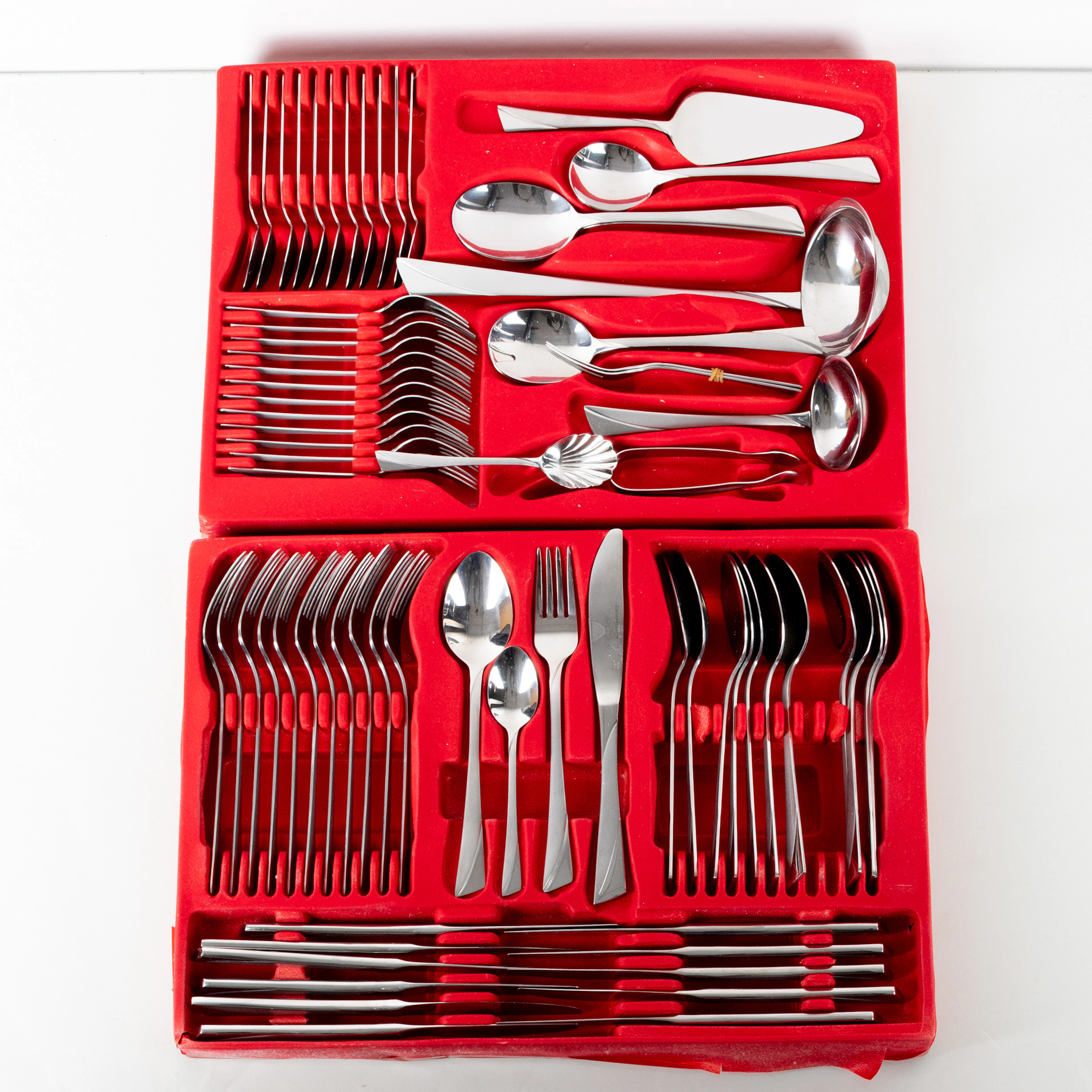 SET DI POSATE, 72 pezzi, acciaio inox, Edelstahl, anni 2000