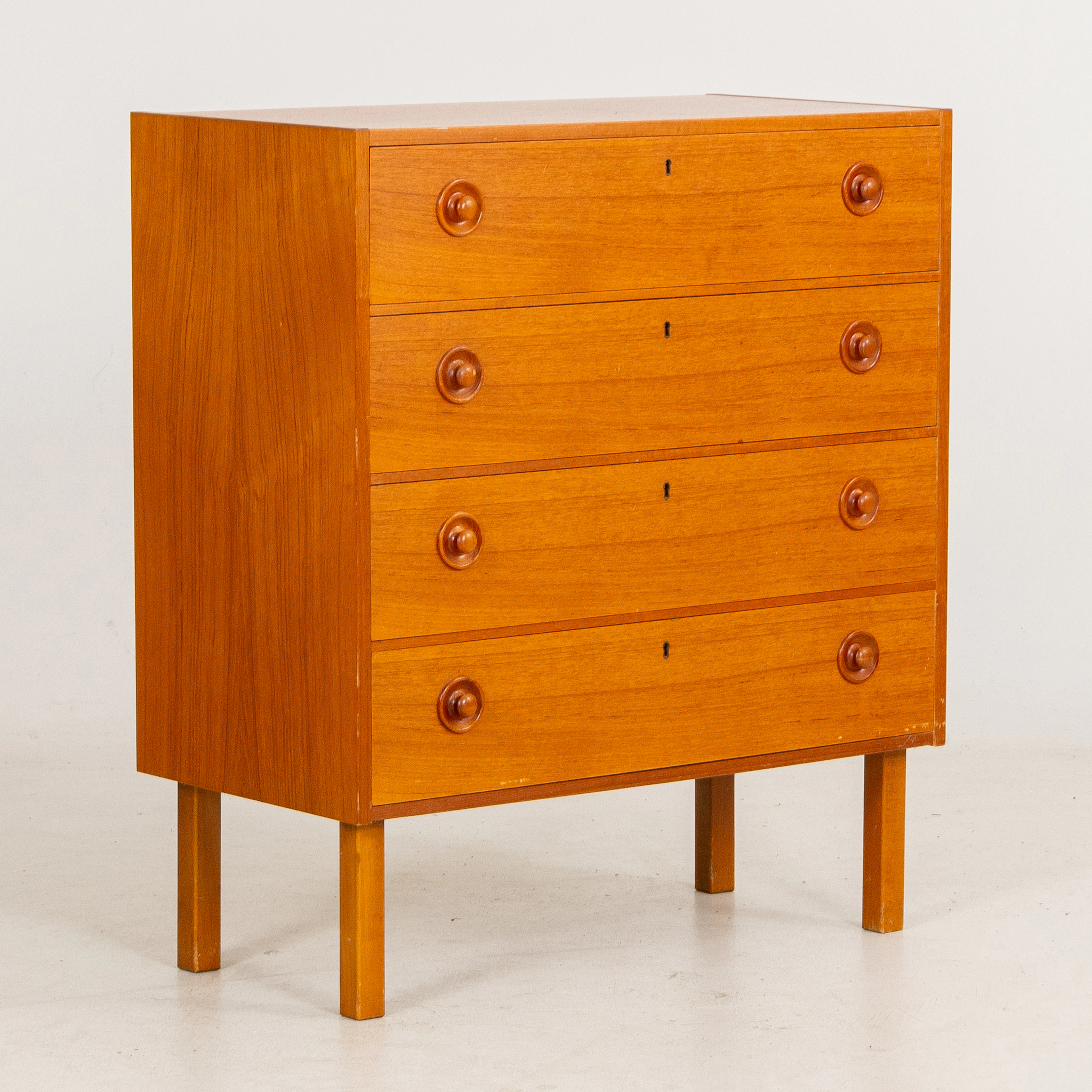 CASSETTIERA, teak, metà 1900