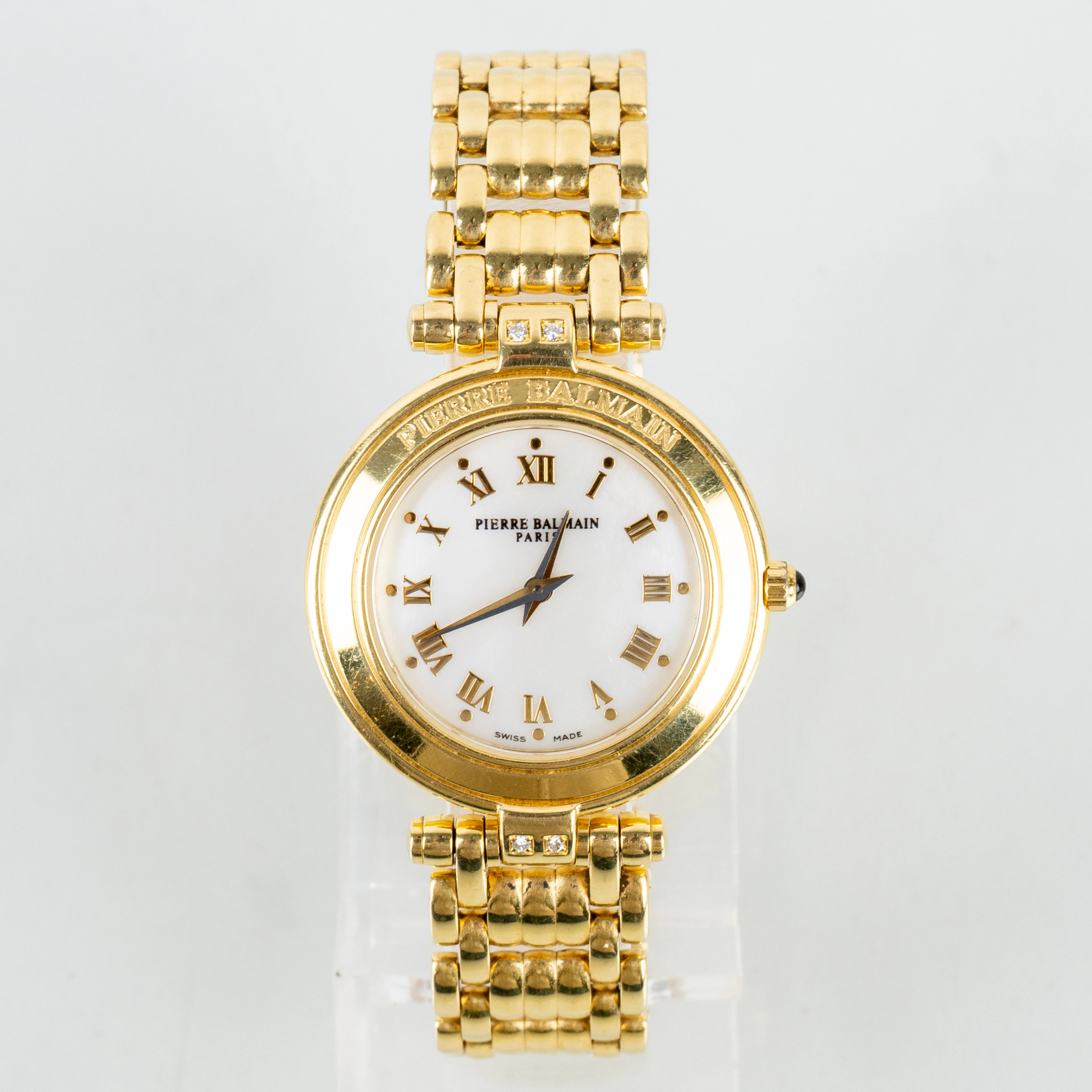 PIERRE BALMAIN, reloj de mujer, oro 18 quilates, con diamantes