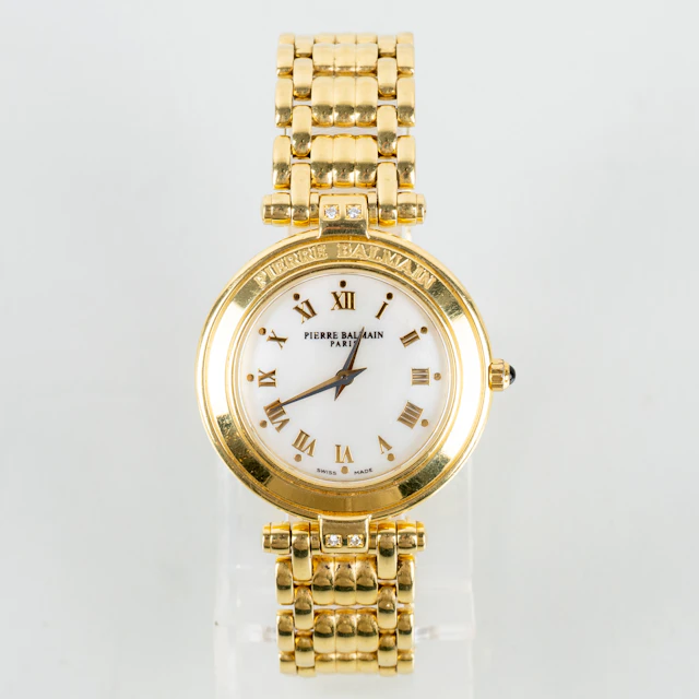 PIERRE BALMAIN, reloj de mujer, oro 18 quilates, con diamantes