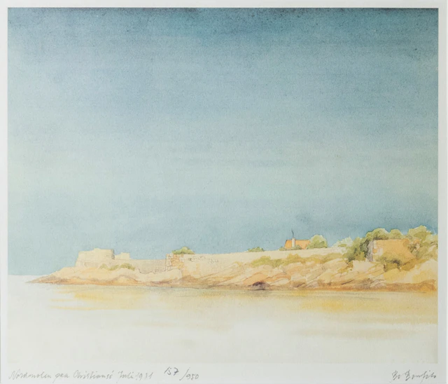 BO BONFILS (1941-2019), litografía a color, firmada y numerada 157/950