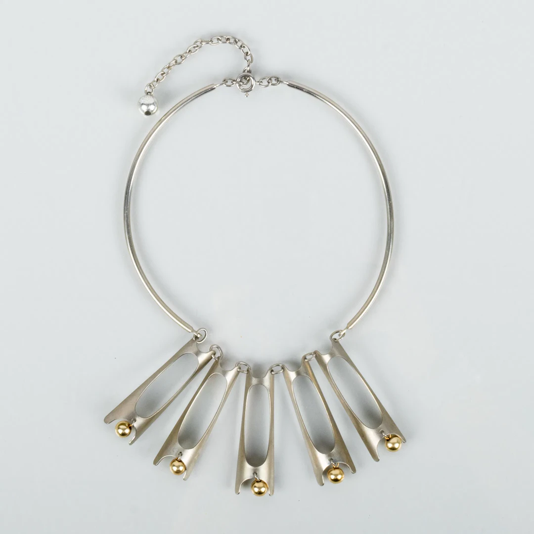 COLLIER, étain, années 1960/70