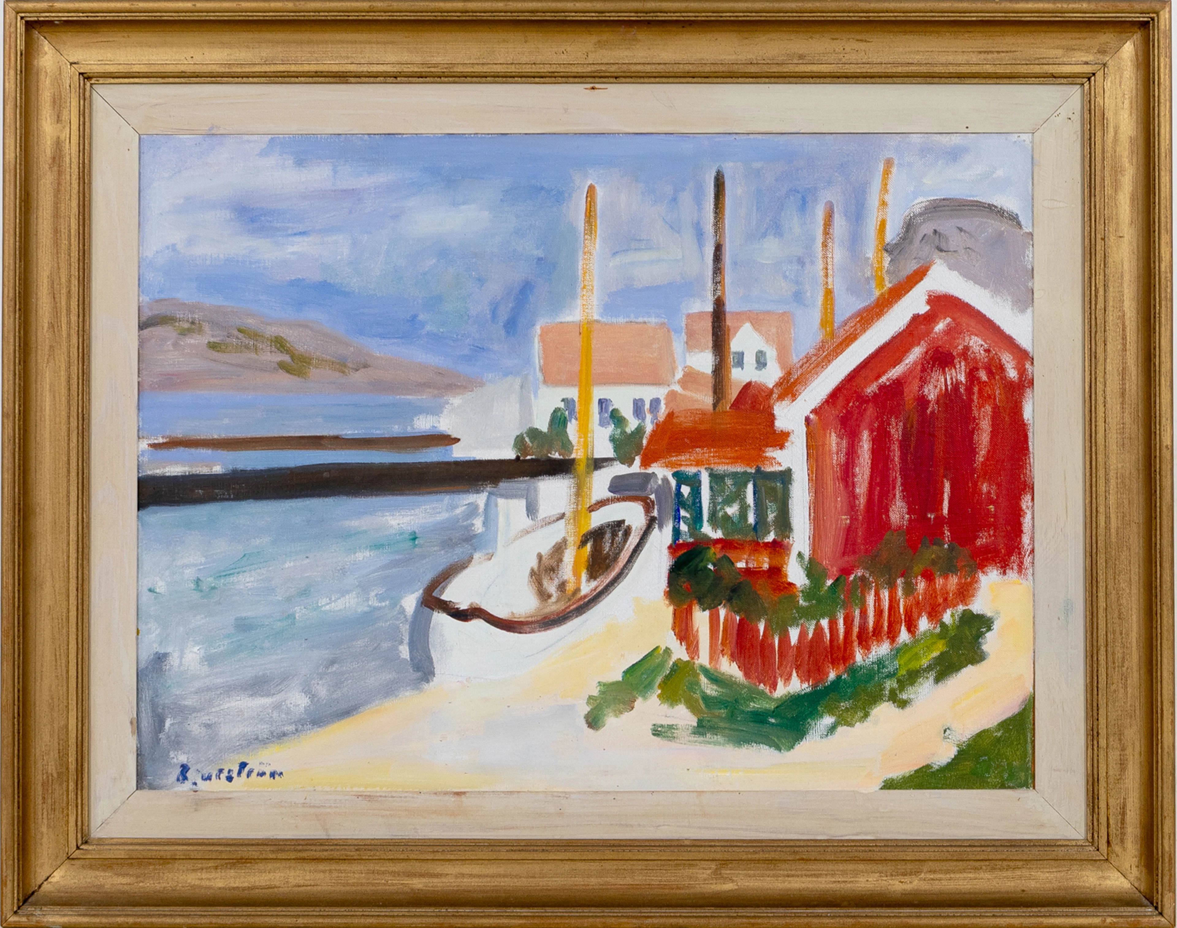TOR BJURSTRÖM (1888–1966), olja på pannå, signerad