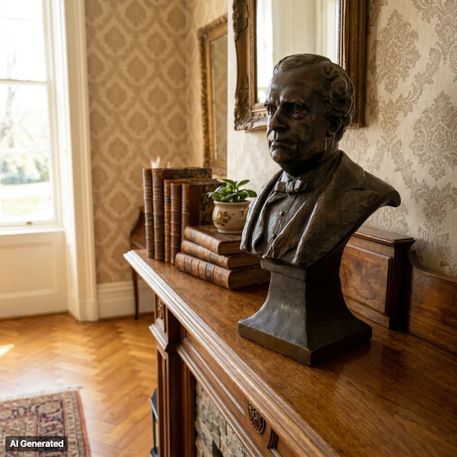 JOHN BÖRJESON (1835-1910), a bronze sculpture depicting Carl Swartz