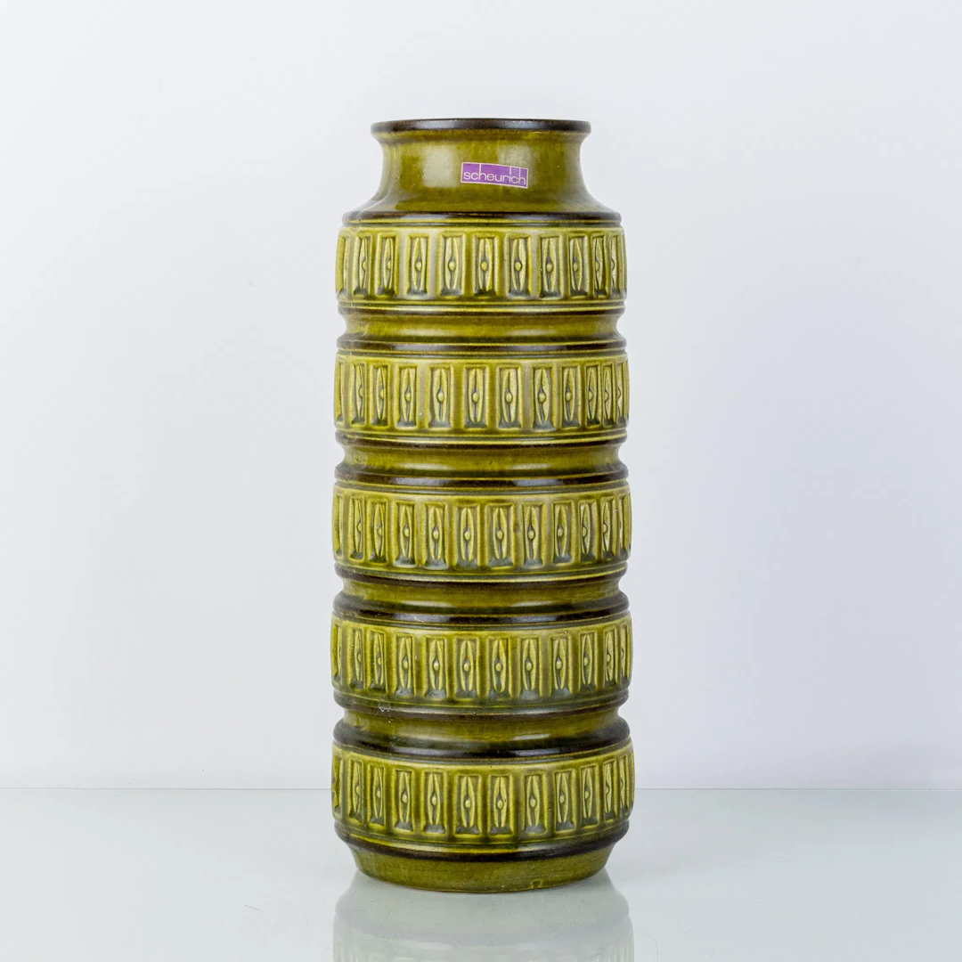 JARRÓN DE CERÁMICA PARA SUELO, Scheurich, Alemania, años 60/70