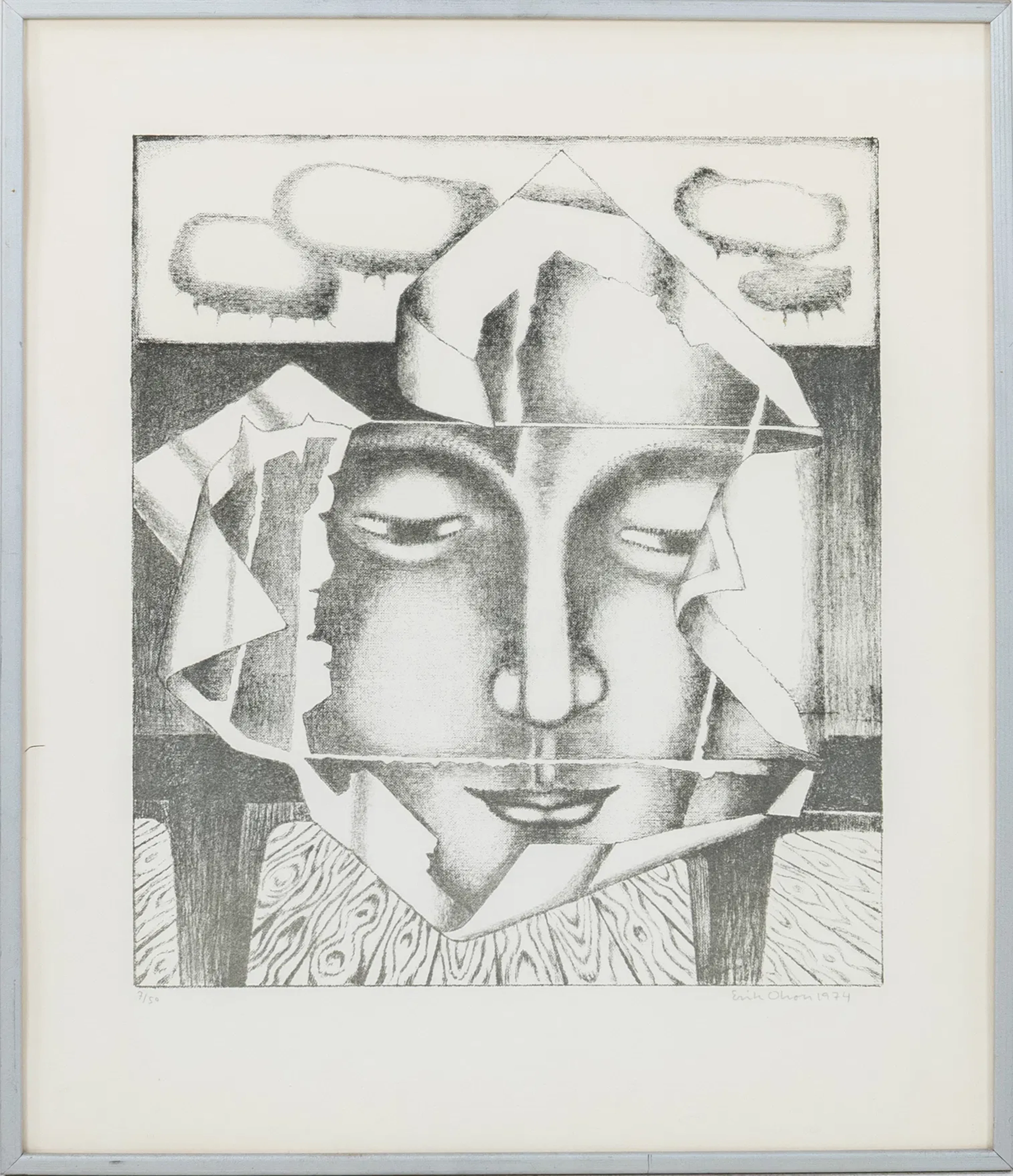 ERIK OLSON, Lithografie, signiert, datiert 1974 und nummeriert 7/50