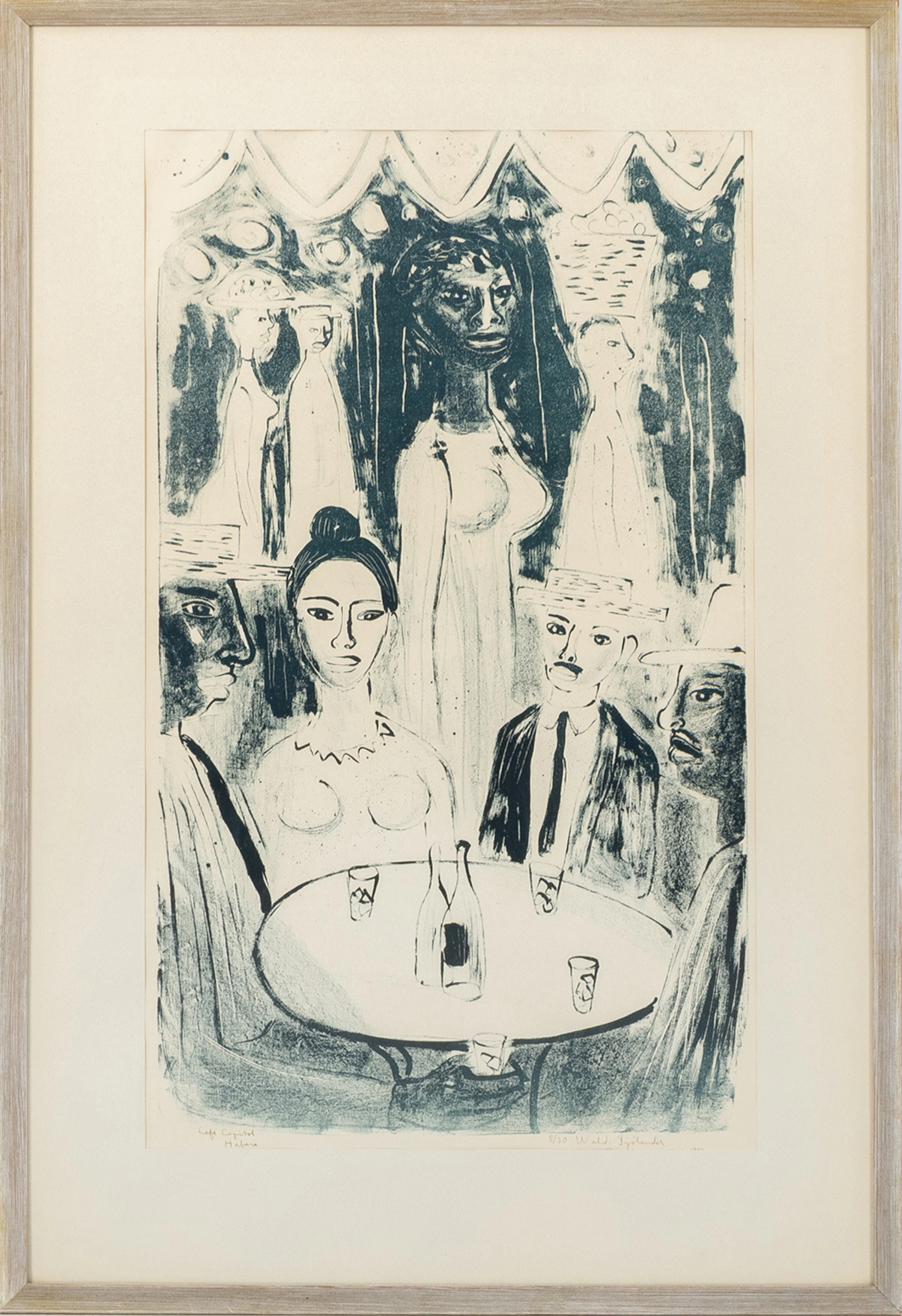 El vendedor recupera - WALDEMAR SJÖLANDER (1908-1988), litografía, firmada