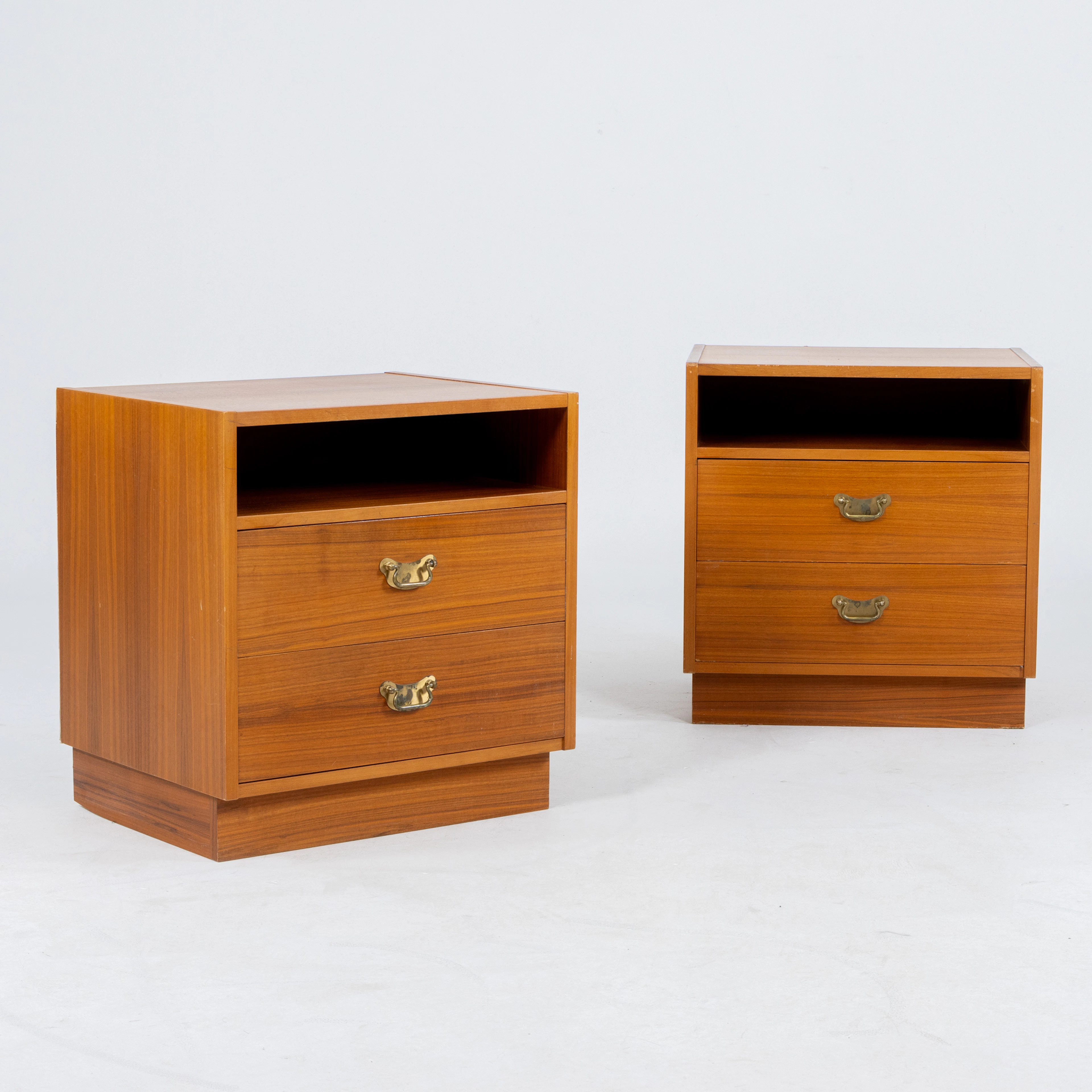 COMODINO, 1 paio, teak, metà 1900
