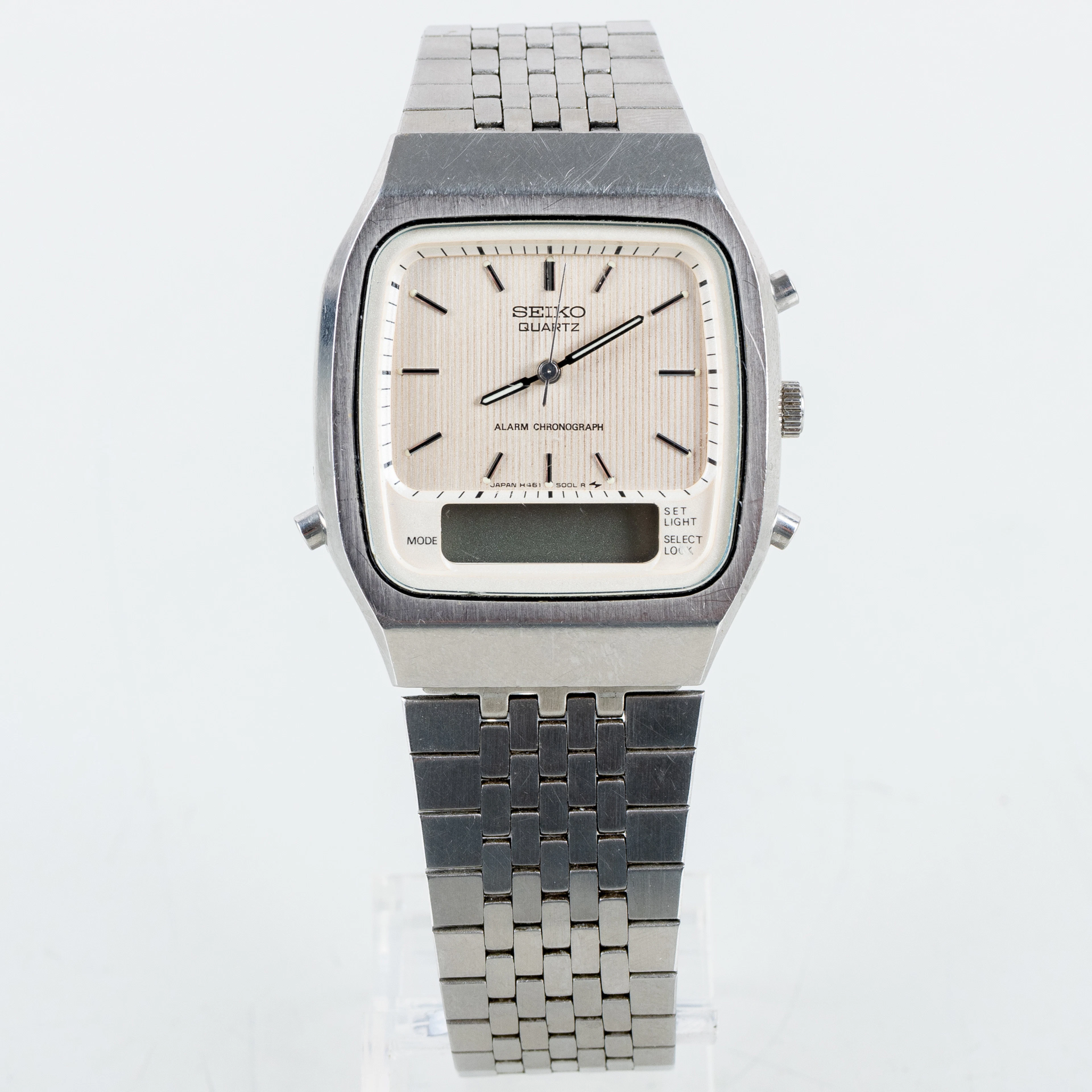 SEIKO, Orologio da polso, Acciaio, Cronografo di allarme, Giappone
