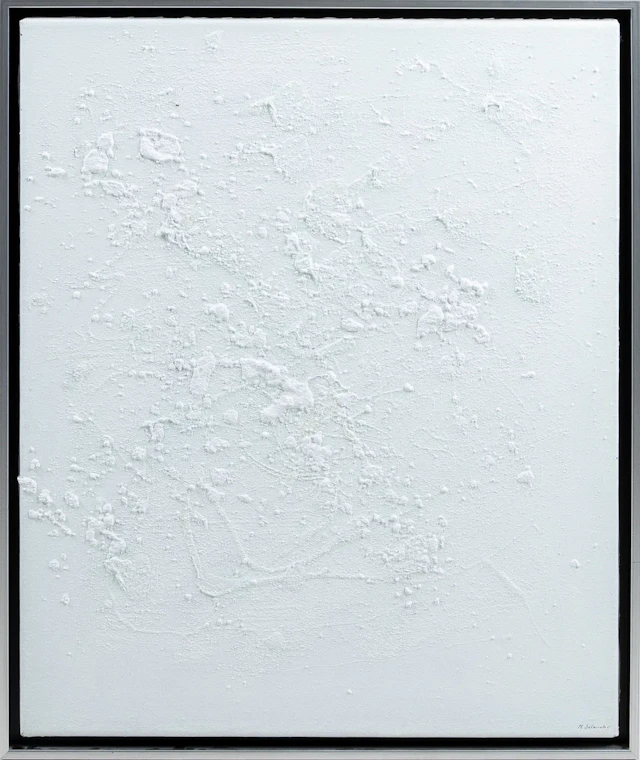 UNIDENTIFIED ARTIST, mixed media on canvas, signed M Selander