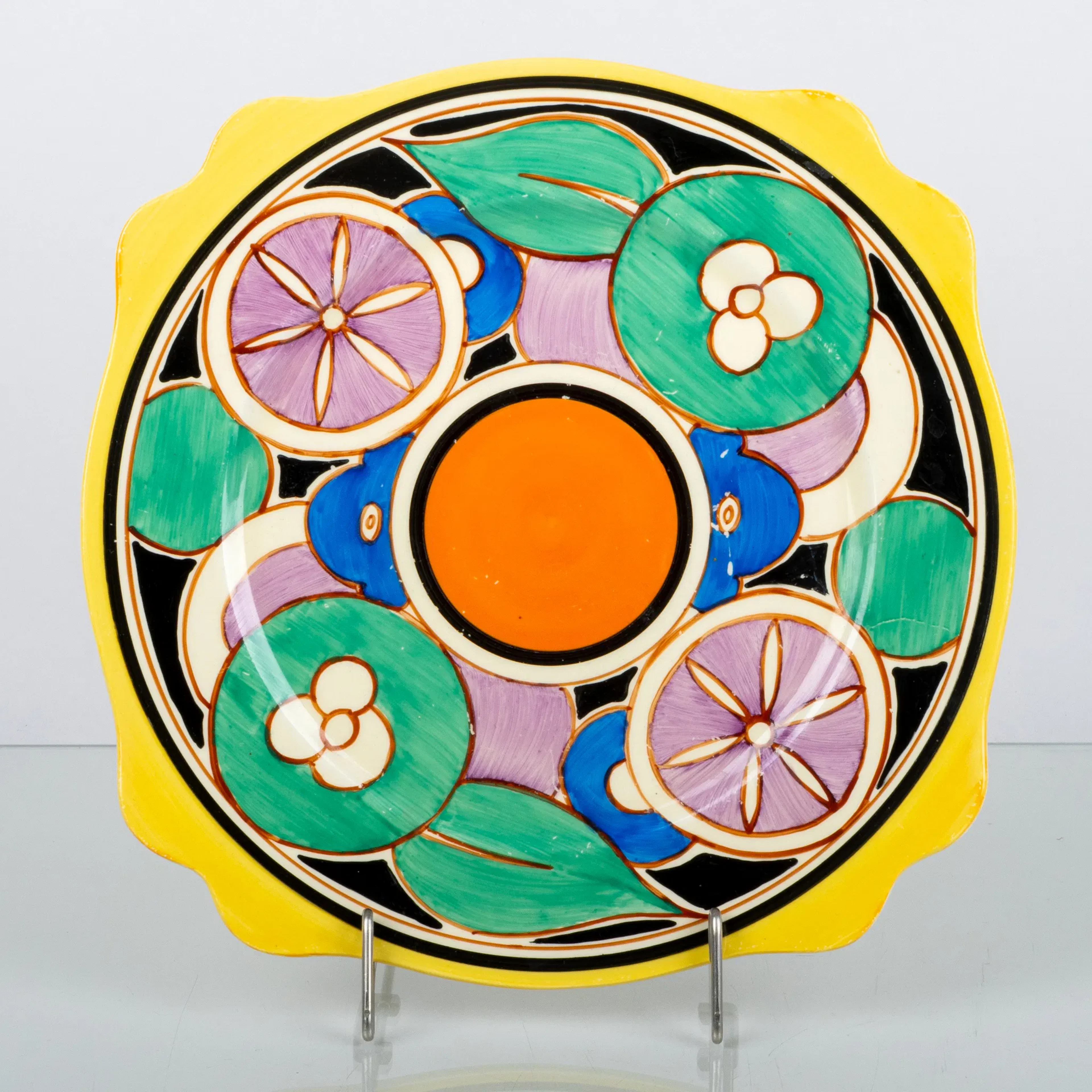 CLARICE CLIFF, a porcelain dish, "Sliced Fruit", Bizarre, Newport Pottery