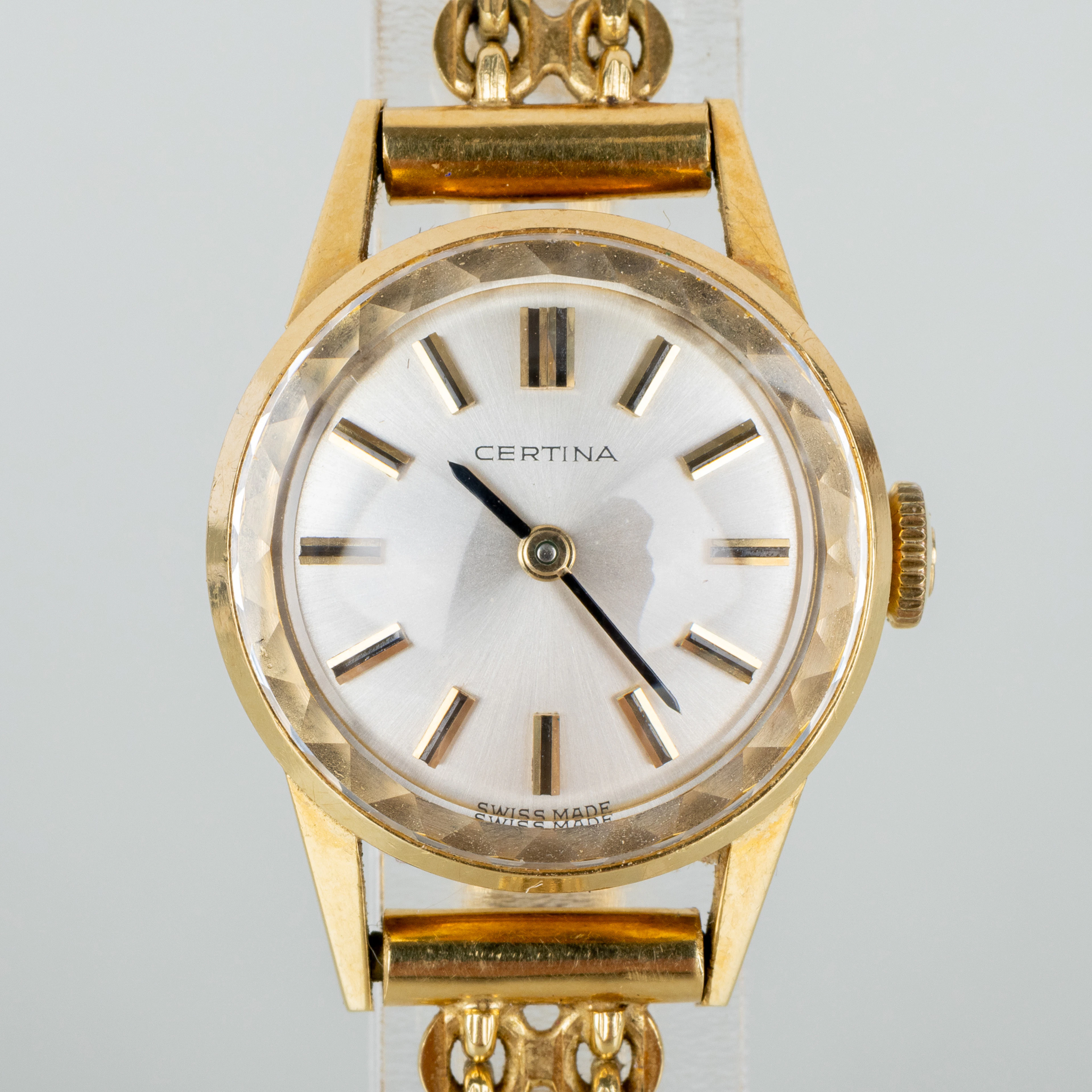 CERTINA, oro 18 quilates, reloj de pulsera femenino, segunda mitad del siglo XX